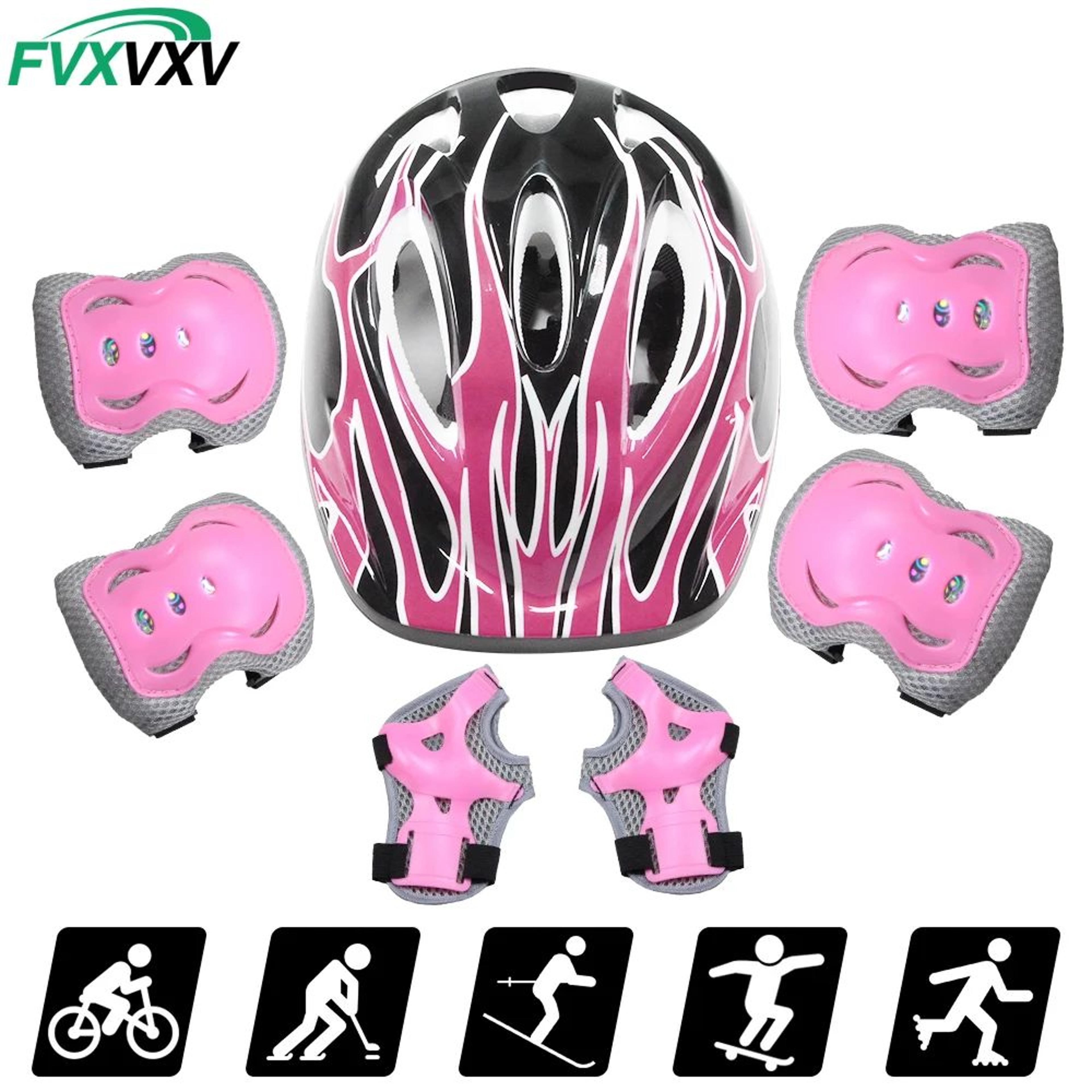 saferide kids bike helmet set with protective pads adjustable kids protective gear for cycling and skating