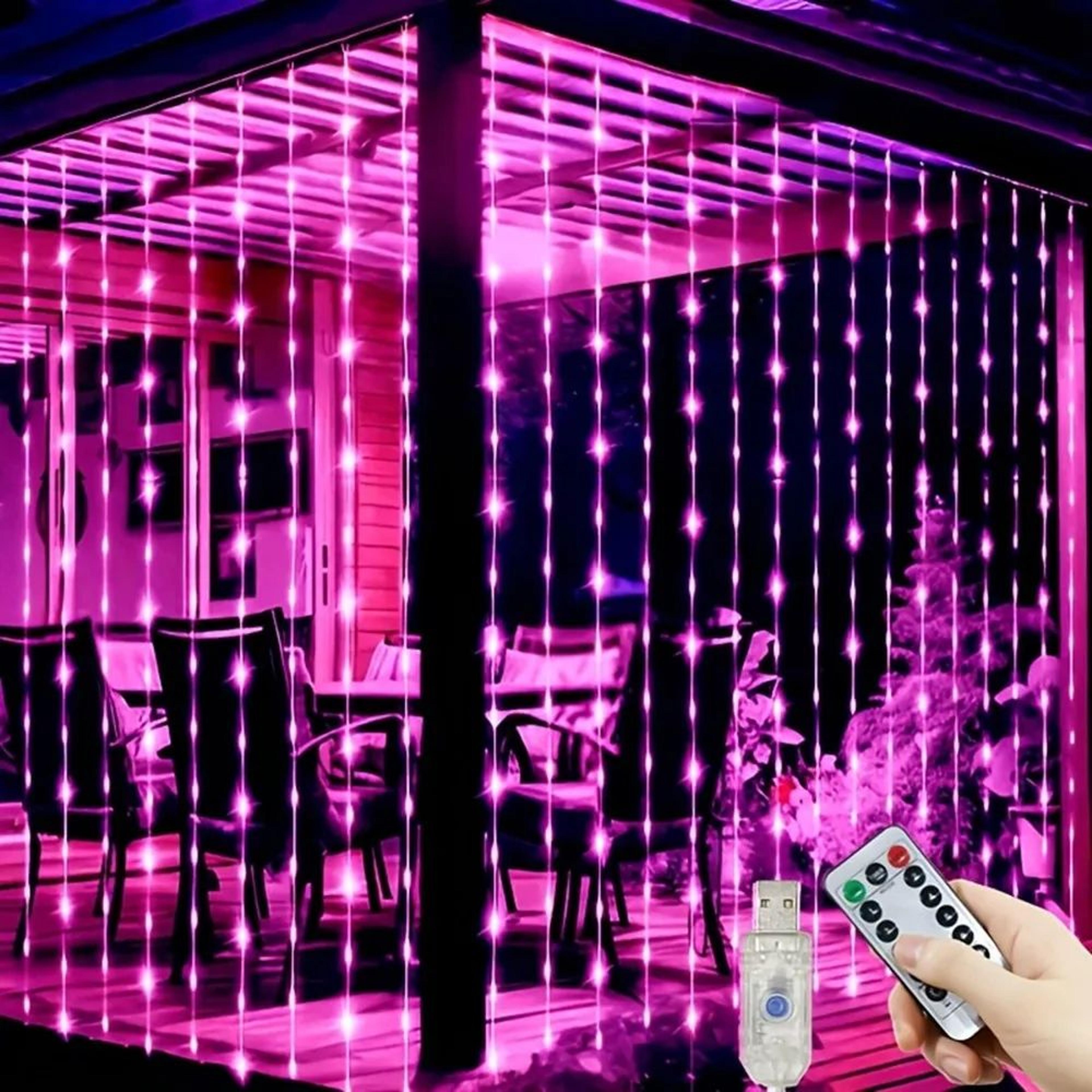 usb led curtain fairy lights with 8 lighting modes
