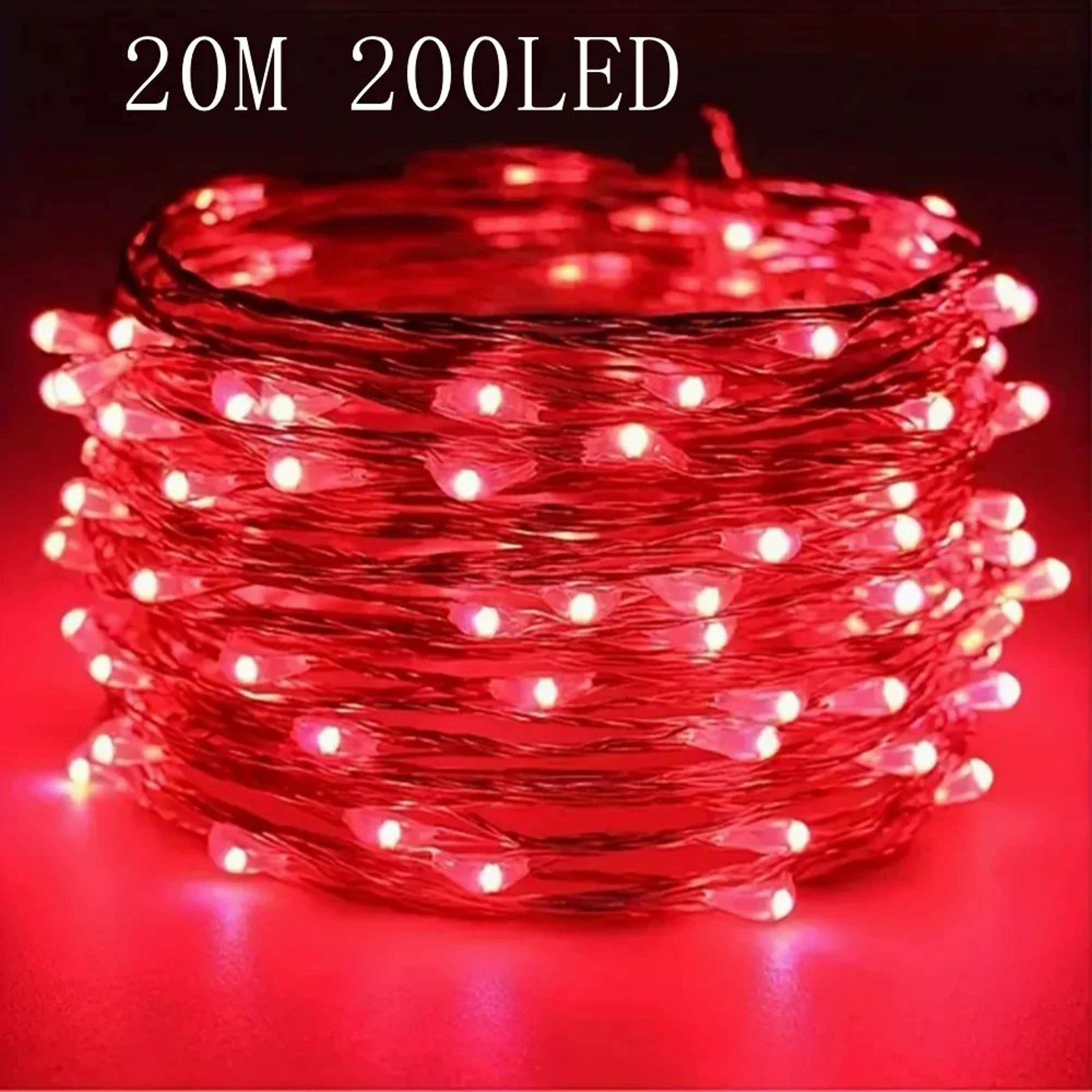 5m 50 led battery powered copper wire fairy lights