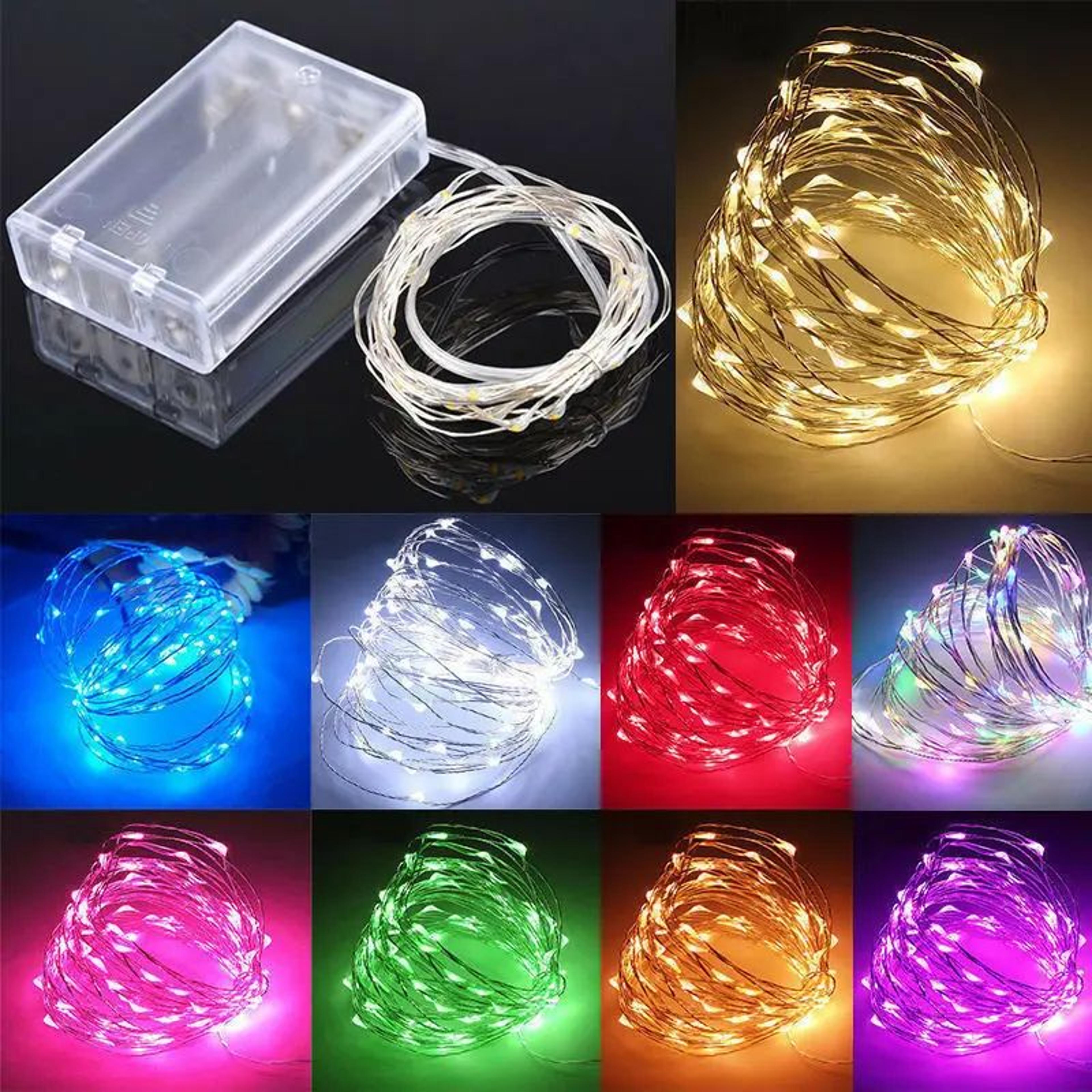 flexible copper wire led fairy string lights 1m to 10m