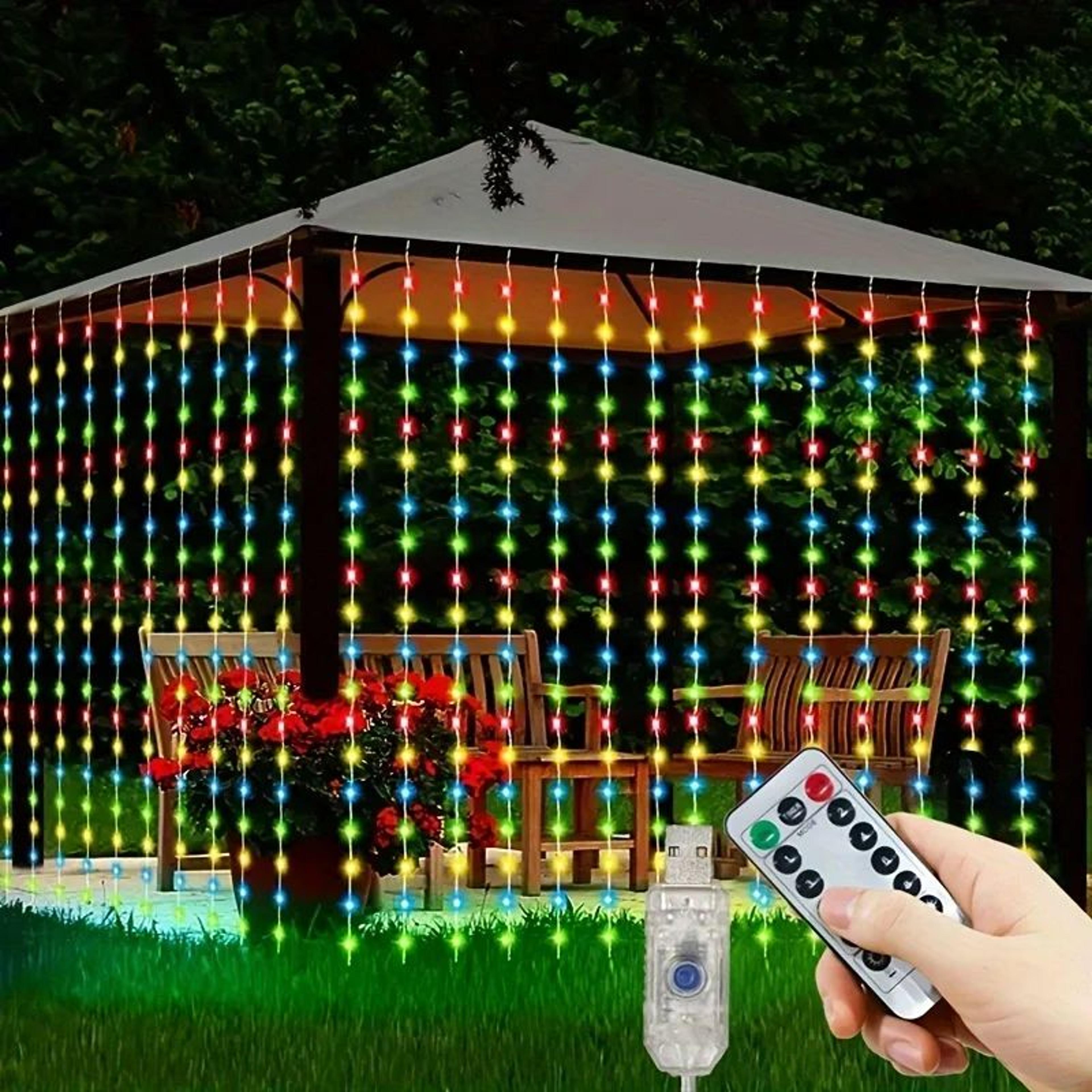 8 mode usb fairy curtain lights for bedroom and party decor