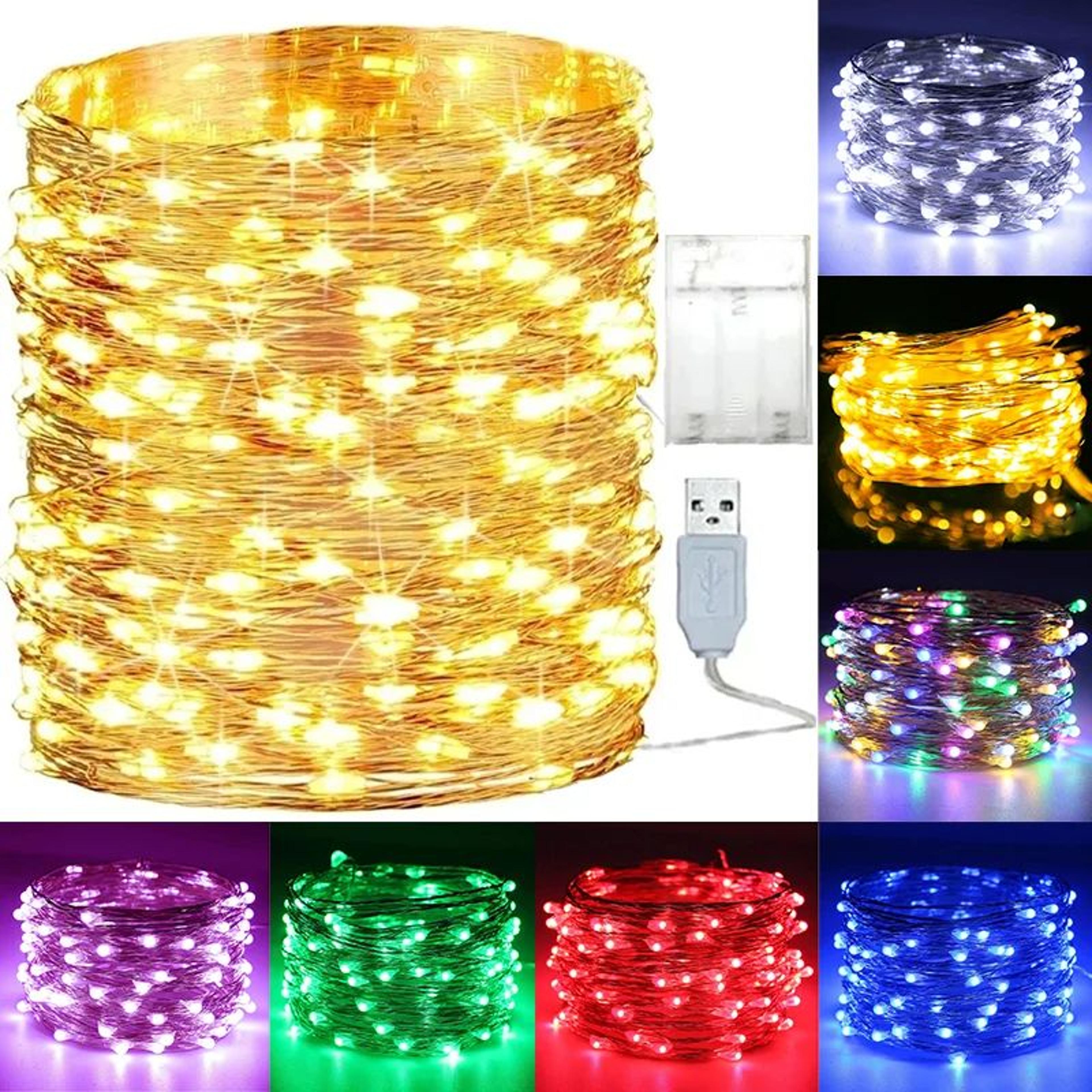 5m 10m waterproof copper wire led fairy string lights