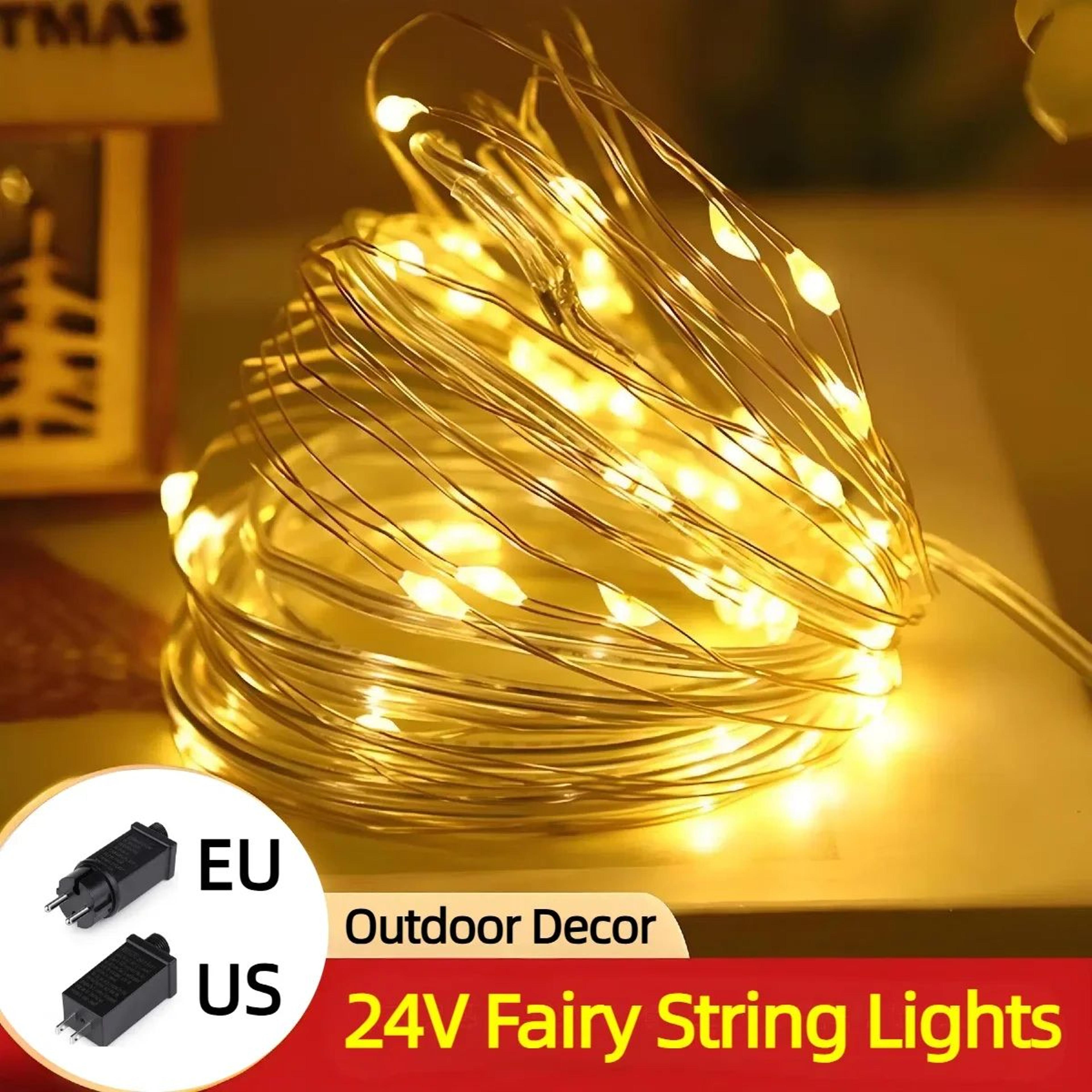 dream color led string lights with 8 modes for christmas and outdoor decor