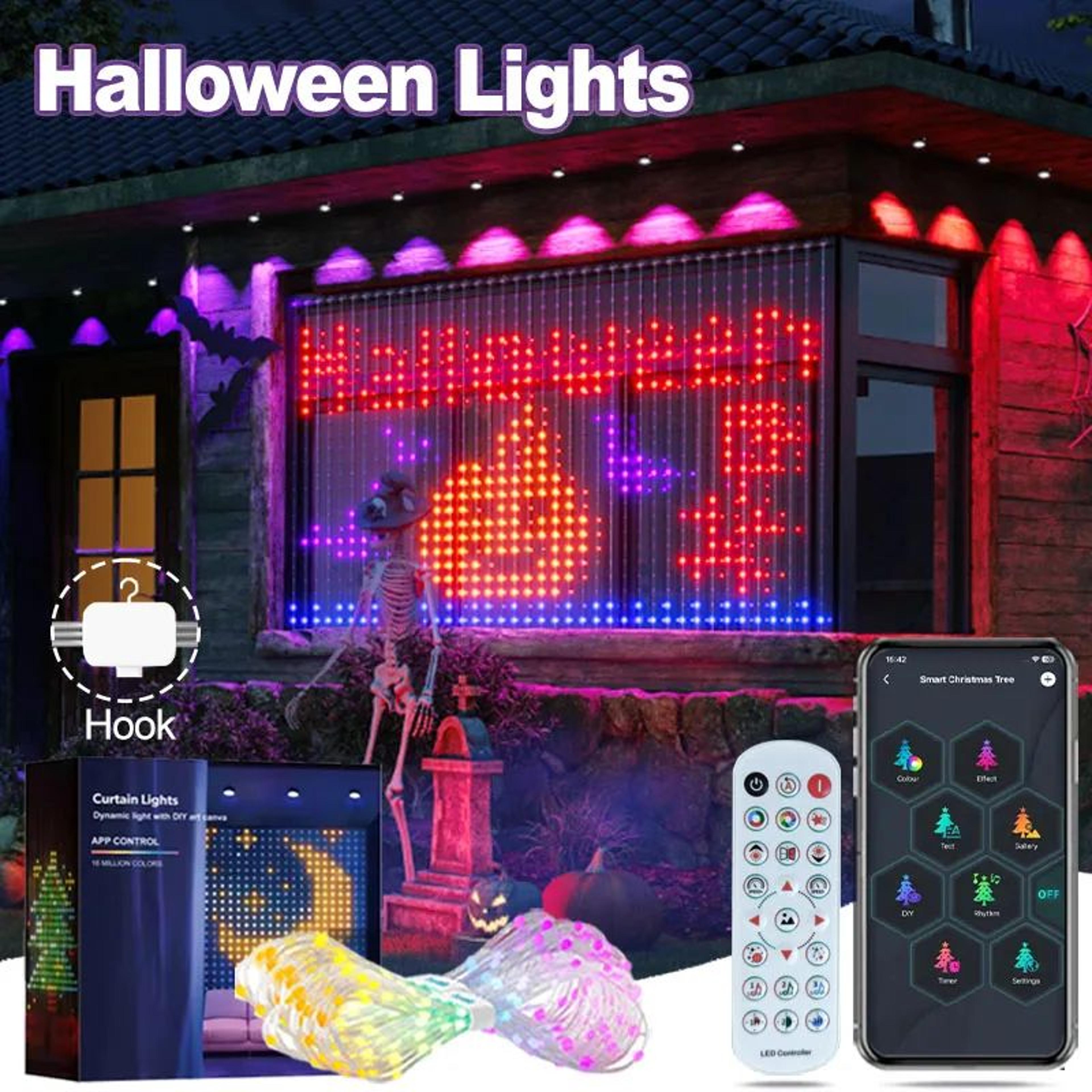 400 led smart usb curtain lights with app control waterproof rgb fairy lights