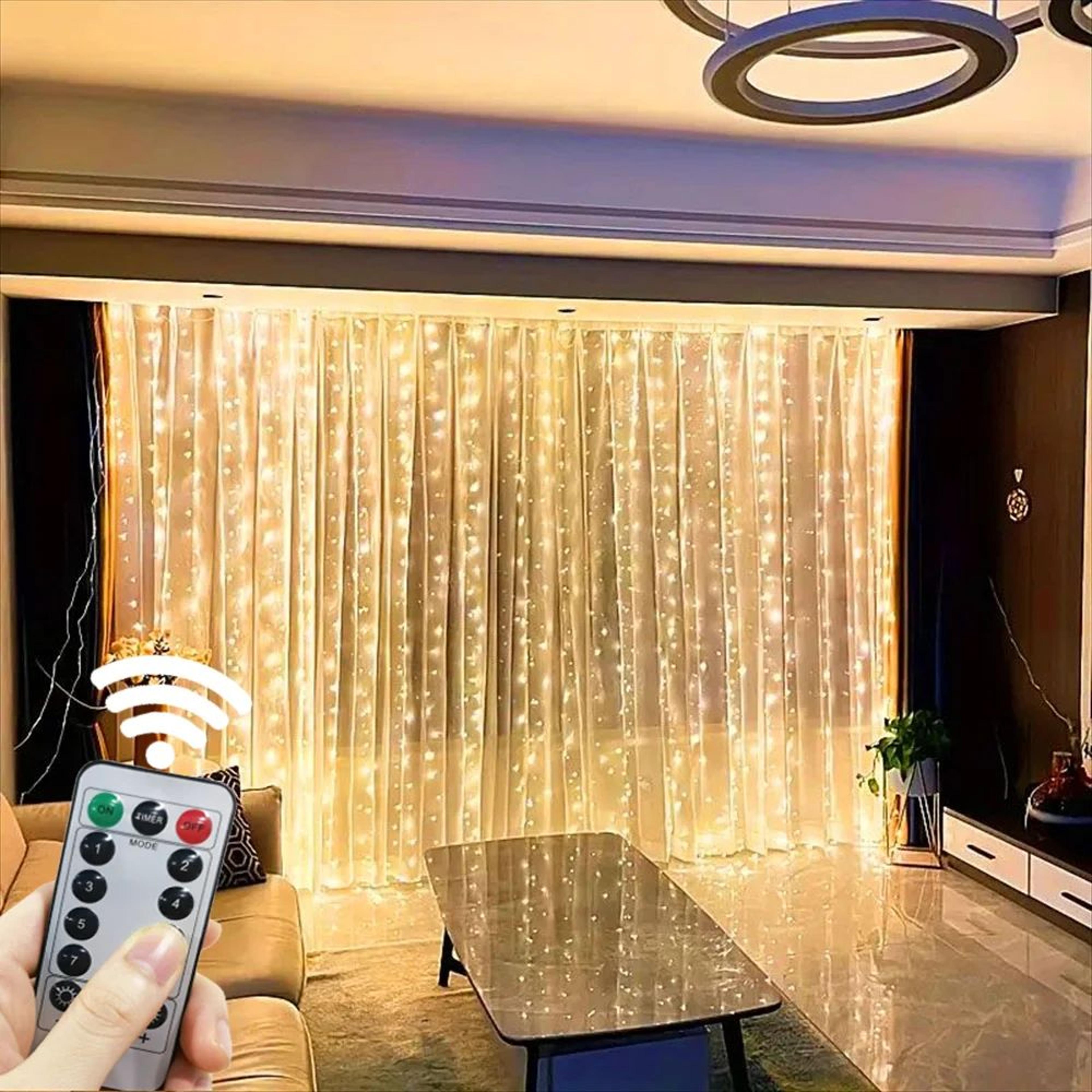 usb led curtain fairy lights with remote 3m x 1m 2m 3m 8 modes