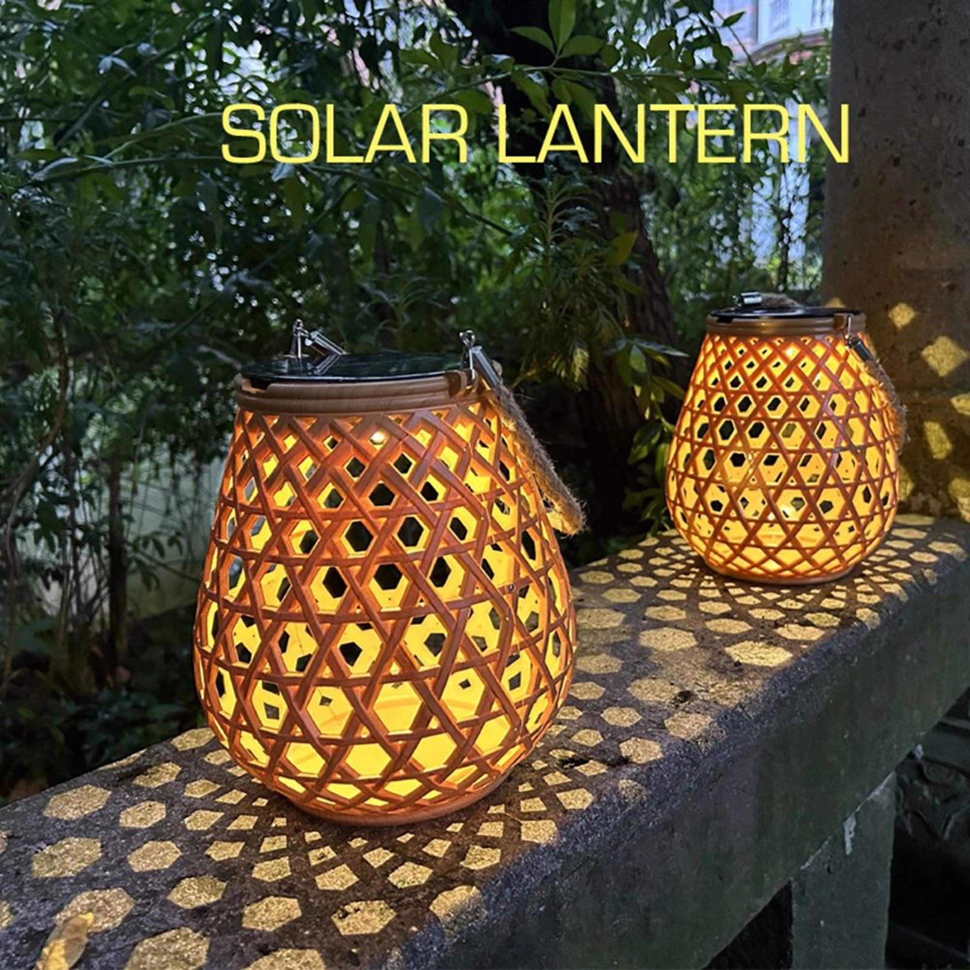 retro solar hanging lantern ip44 waterproof outdoor garden light
