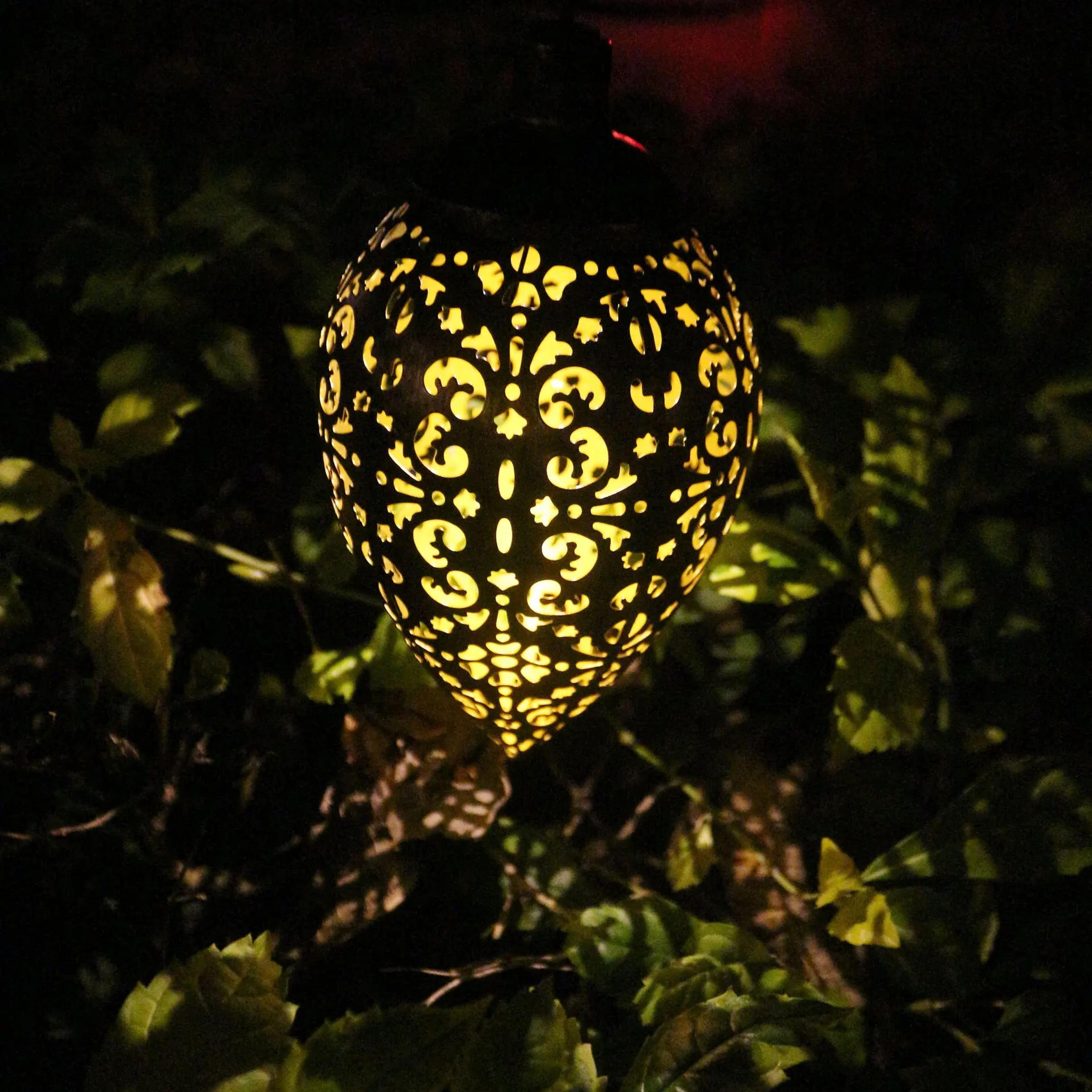 solar fiber optic garden lights waterproof color changing outdoor stake lights