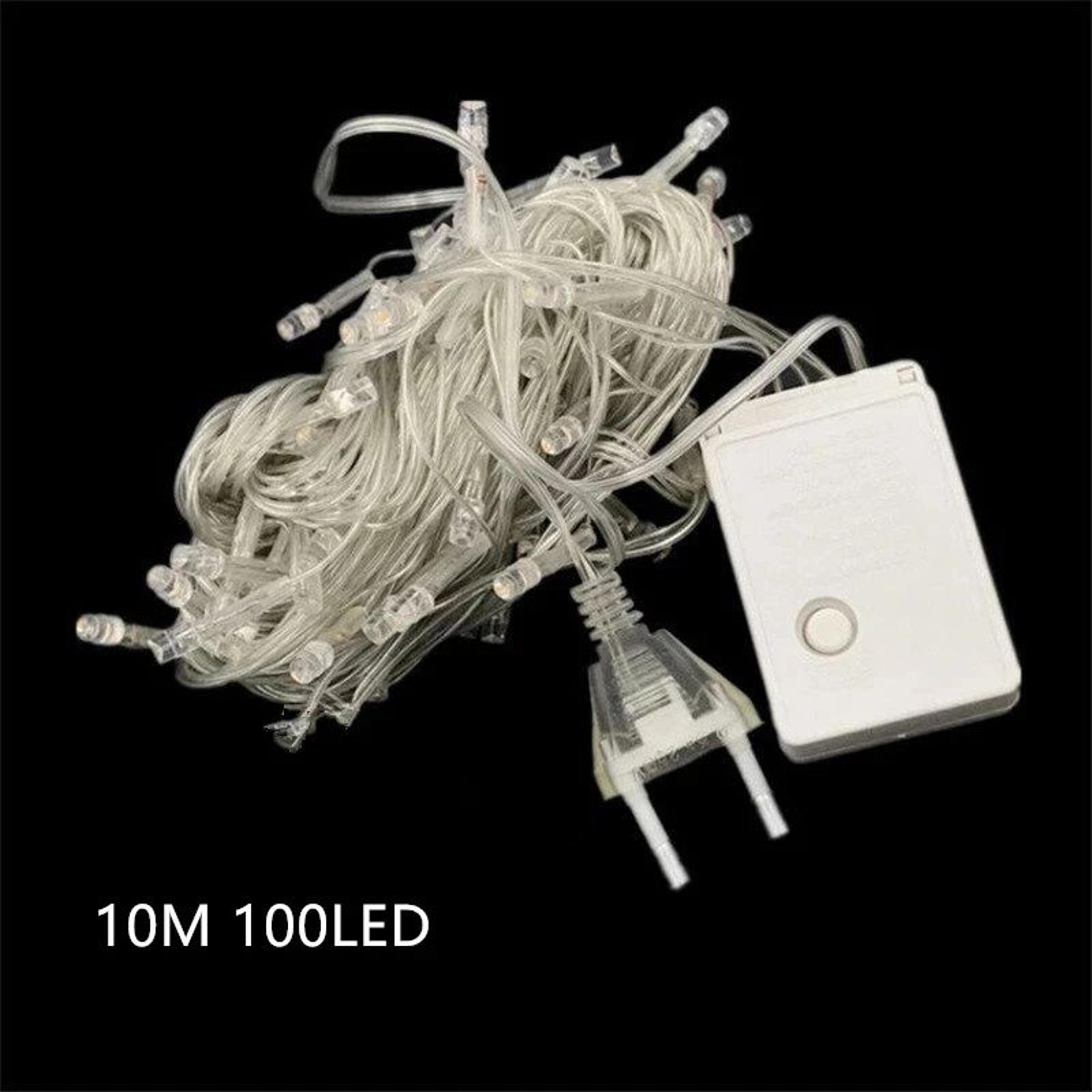 10m 100 led waterproof fairy string lights 110v 220v with 8 lighting modes