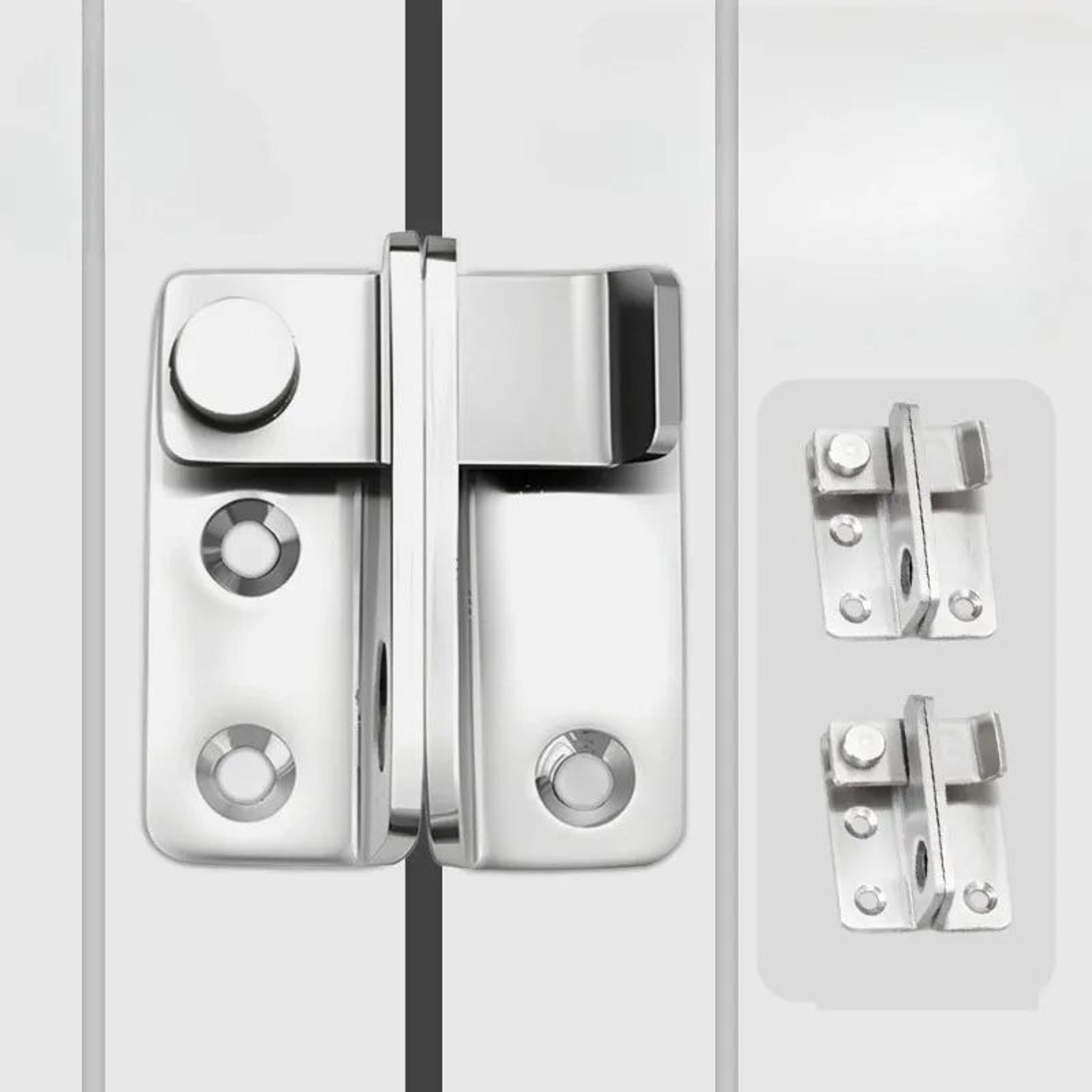 stainless steel security door latch for pet cages, cabinets and bathrooms