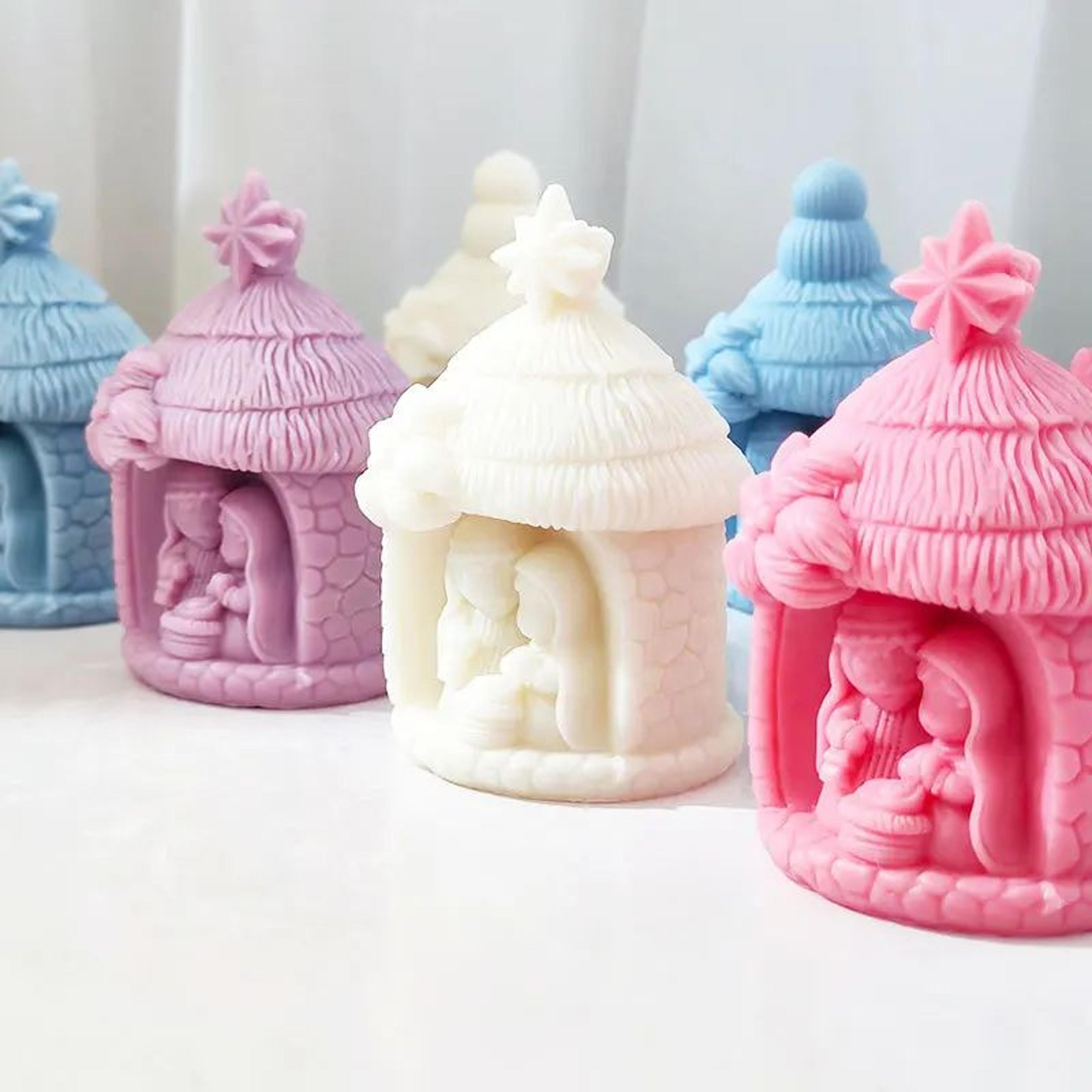 holy family nativity silicone candle mold for diy candle making