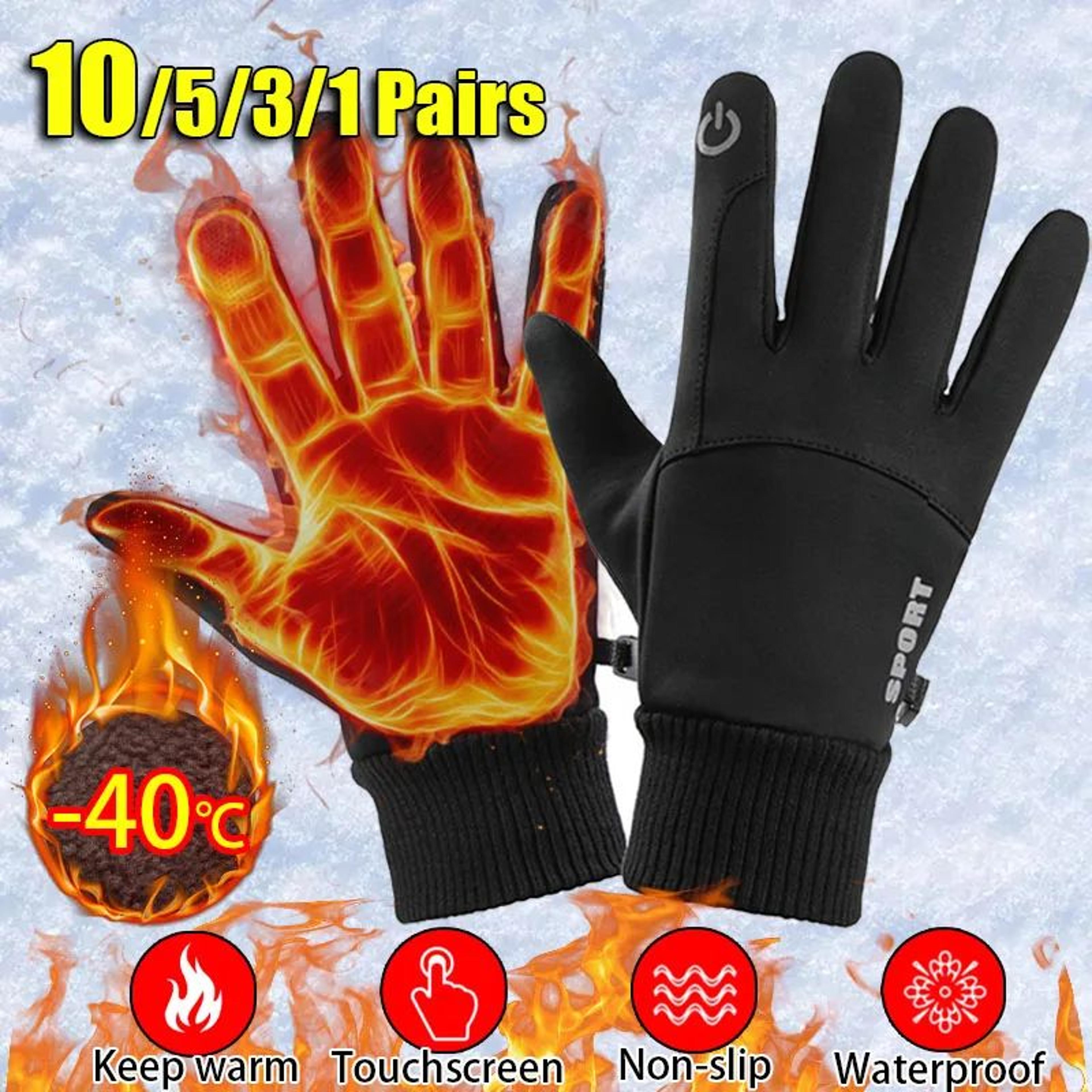 waterproof thermal touchscreen winter gloves for cycling and outdoor sports