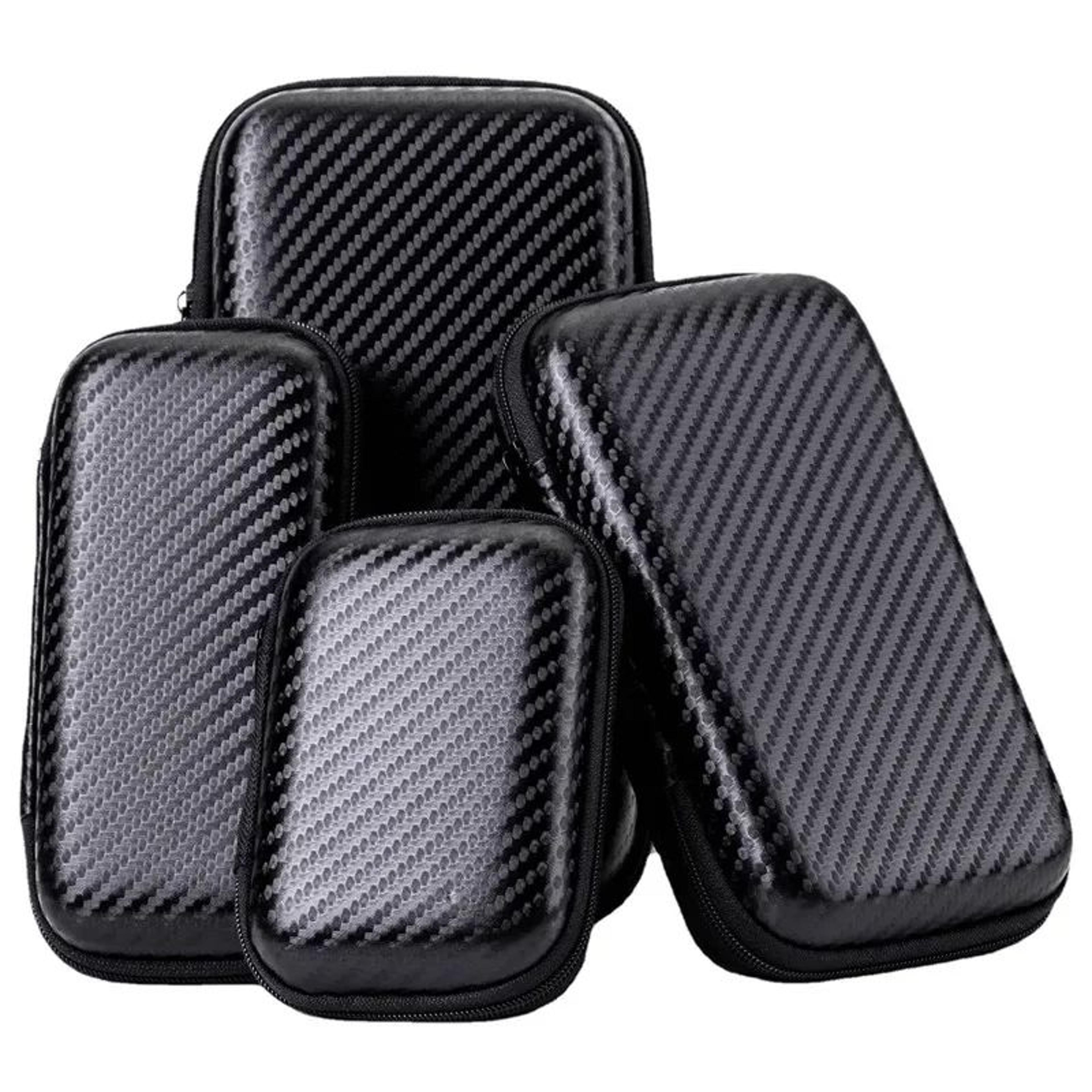 portable eva electronics organizer case for cables chargers and hard drives