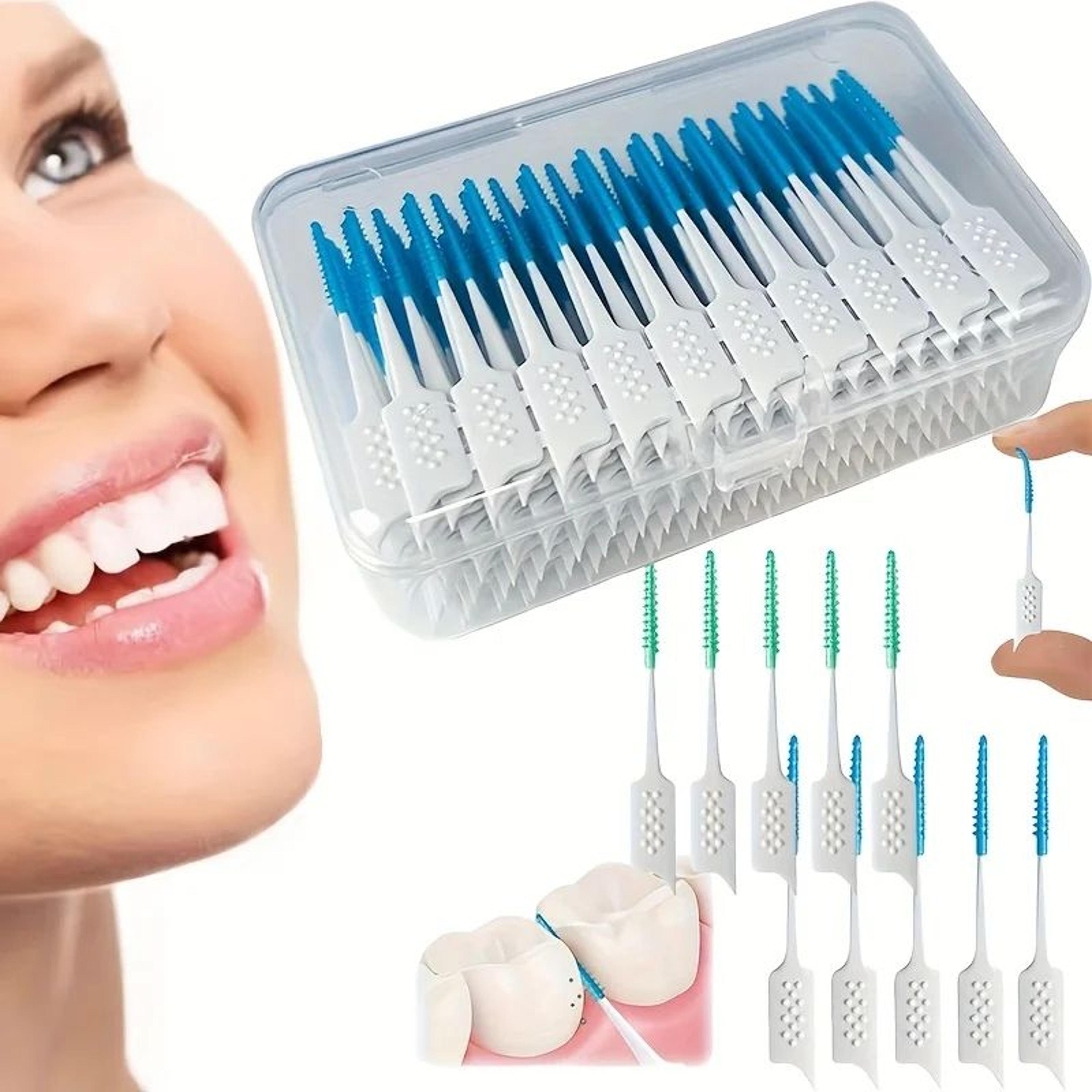 40/200pcs soft silicone interdental brushes for braces and daily teeth cleaning