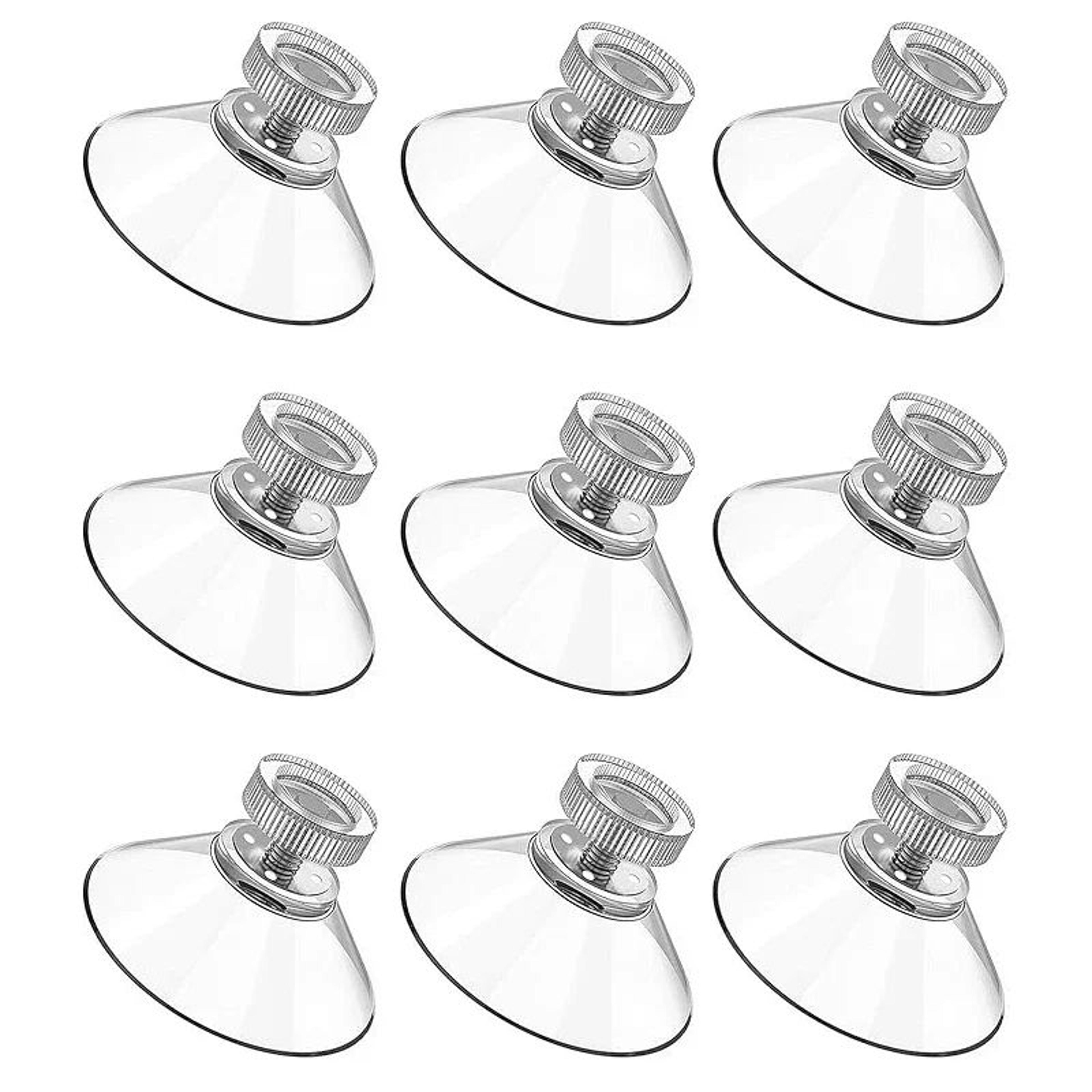 6pcs strong pvc suction cup hooks with m4 screw and plastic nut