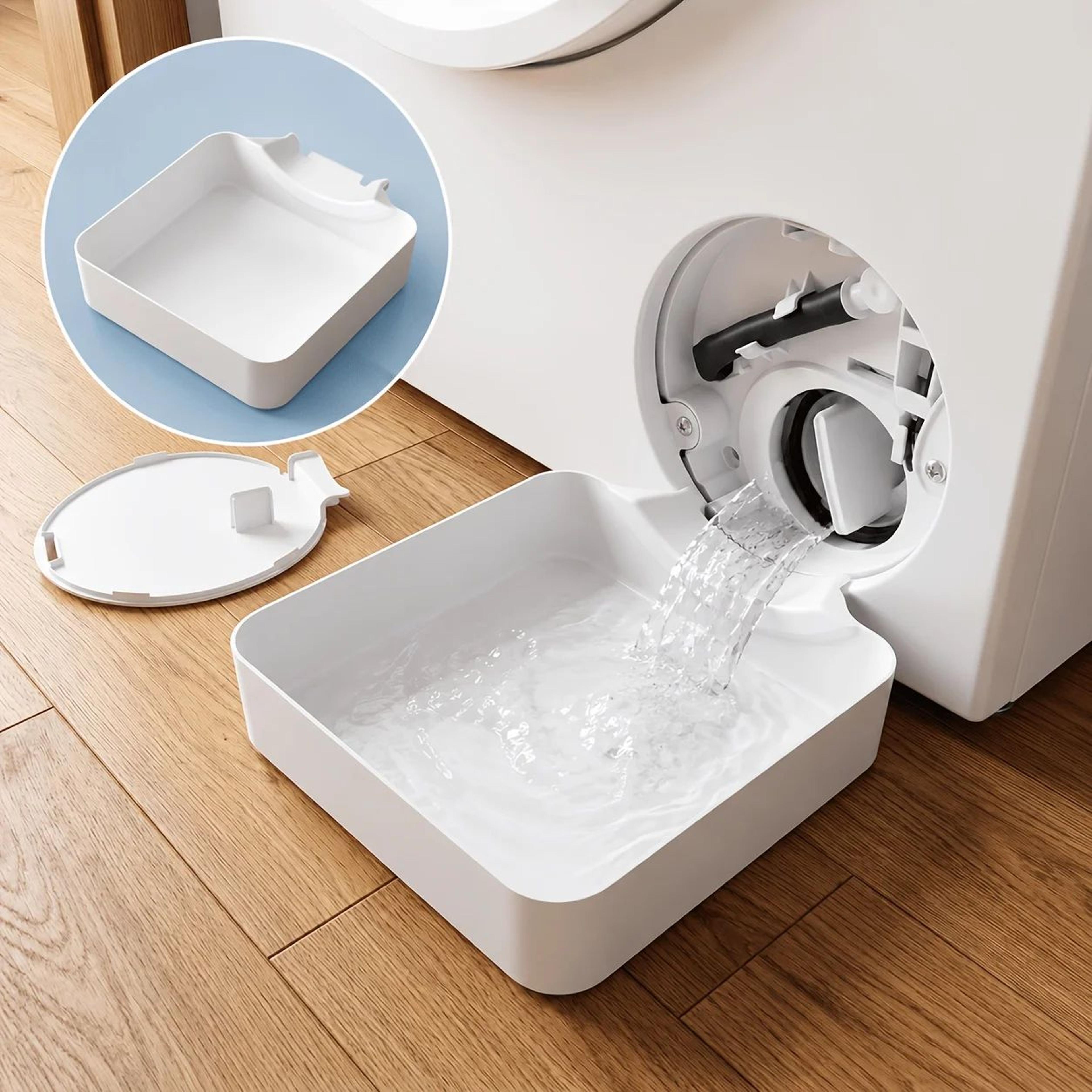 washing machine drain funnel water catch tray for lint filter cleaning