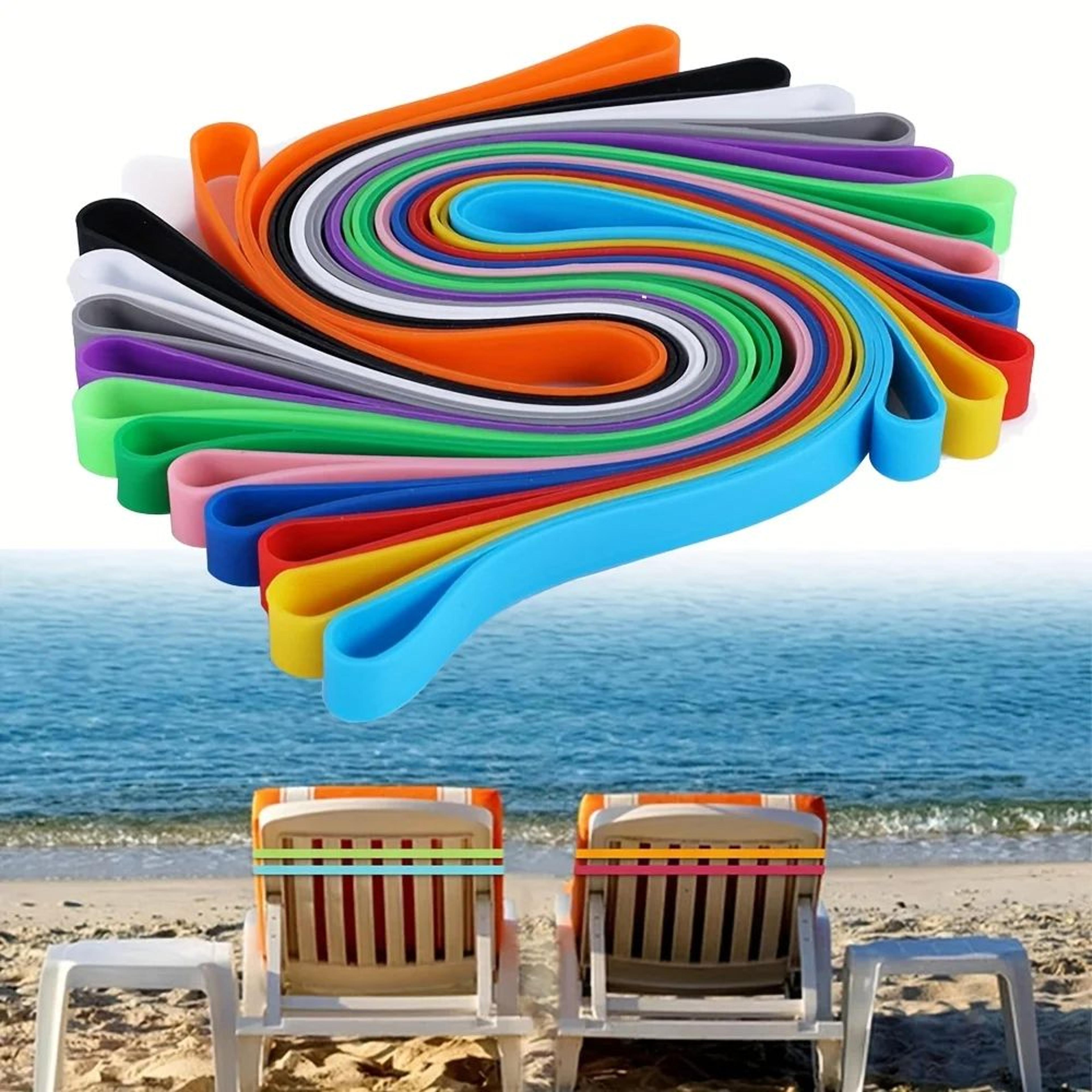 windproof elastic beach chair towel bands for pool and cruise