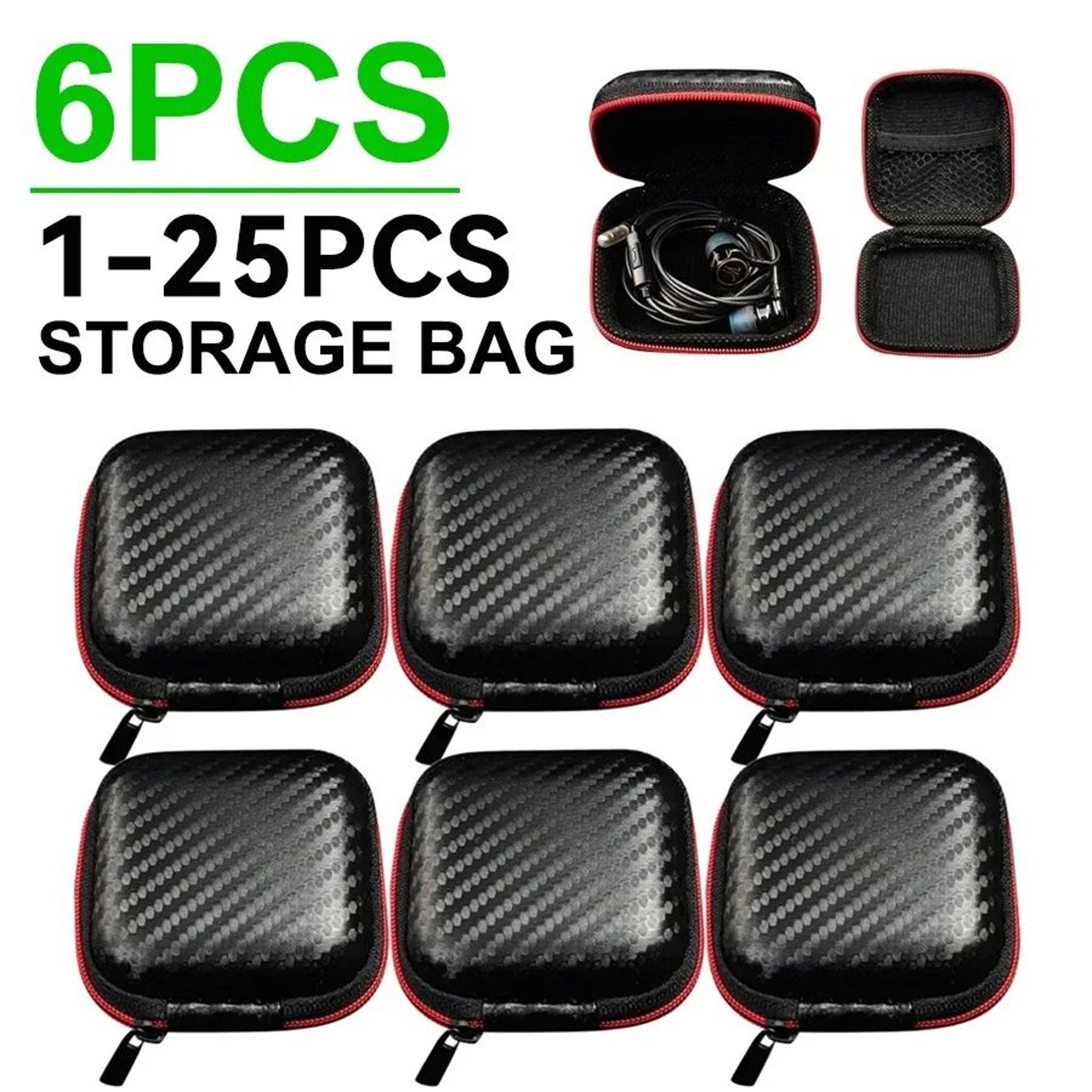 portable eva earphone case zipper storage box for wired headphones