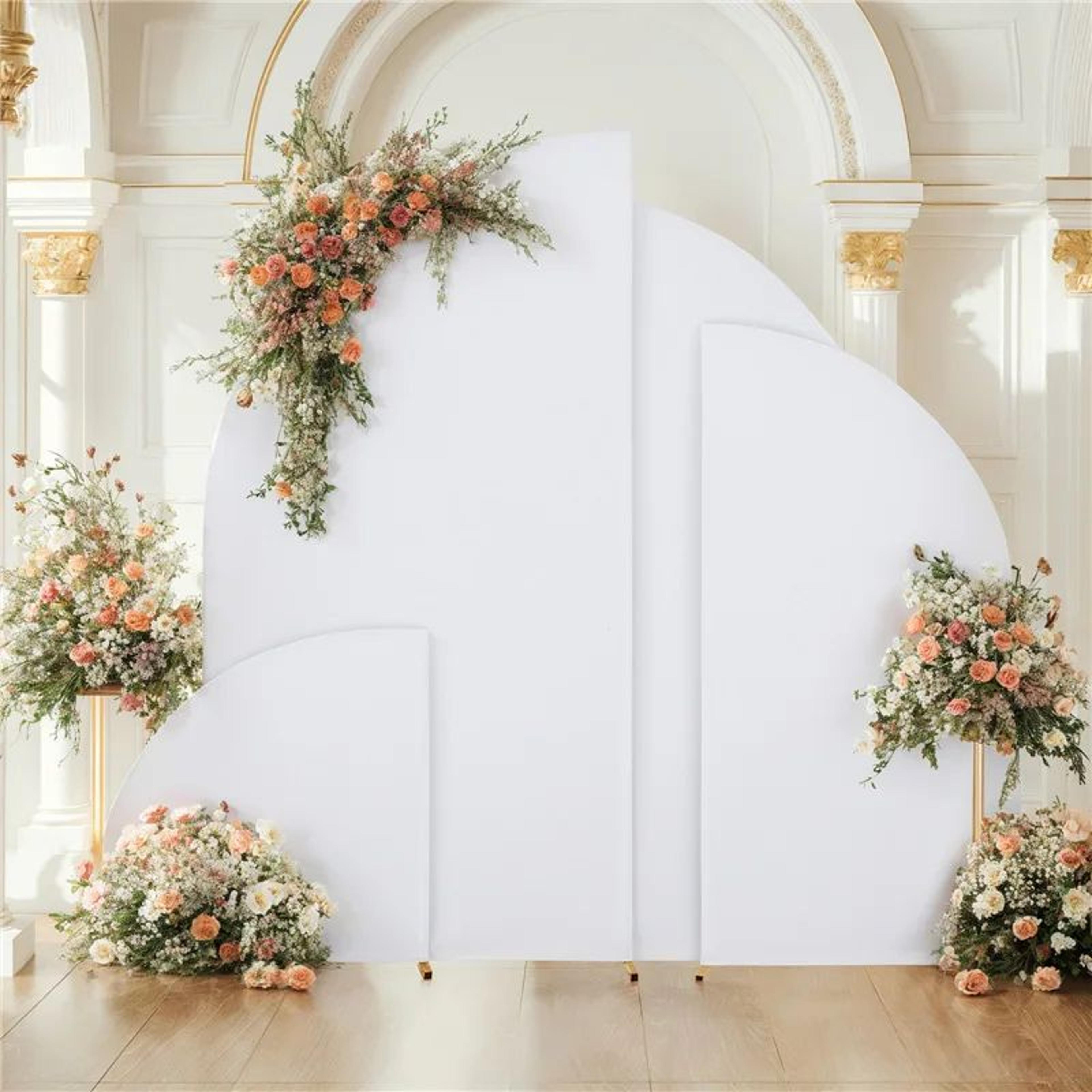 half moon spandex wedding arch backdrop cover for parties and events