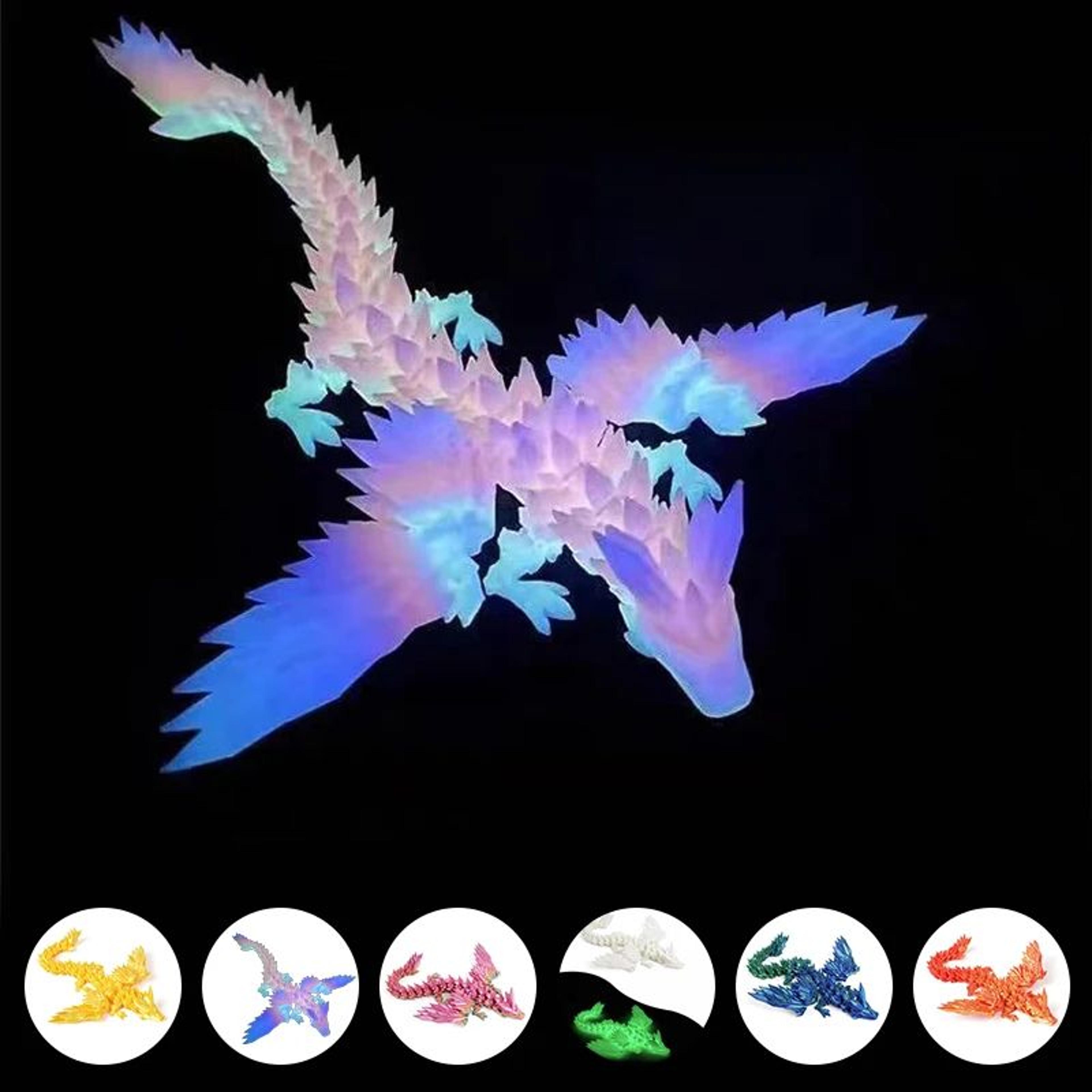 3d printed articulated dinosaur skeleton figurine movable desktop collectible