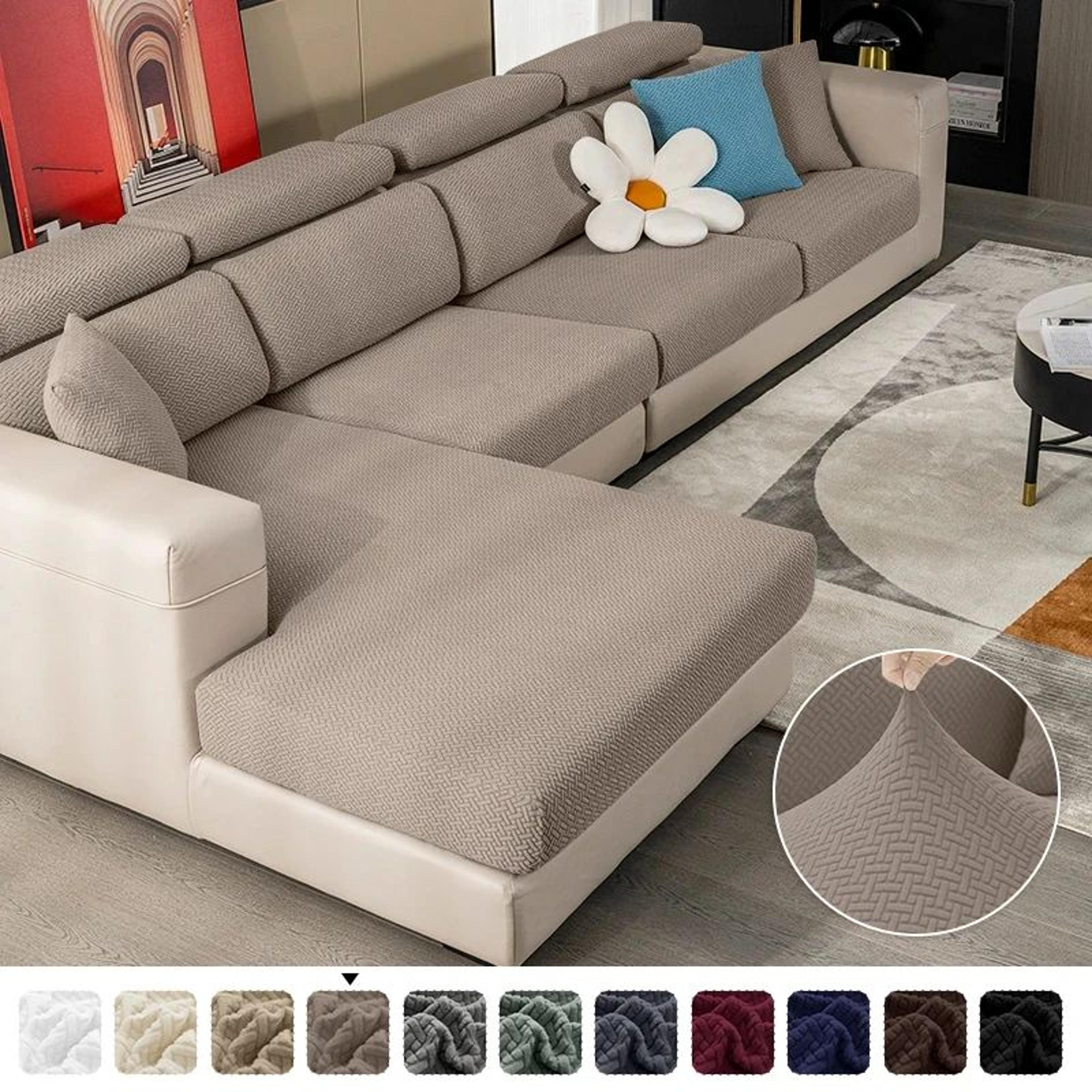 thick jacquard stretch sofa cushion cover furniture protector