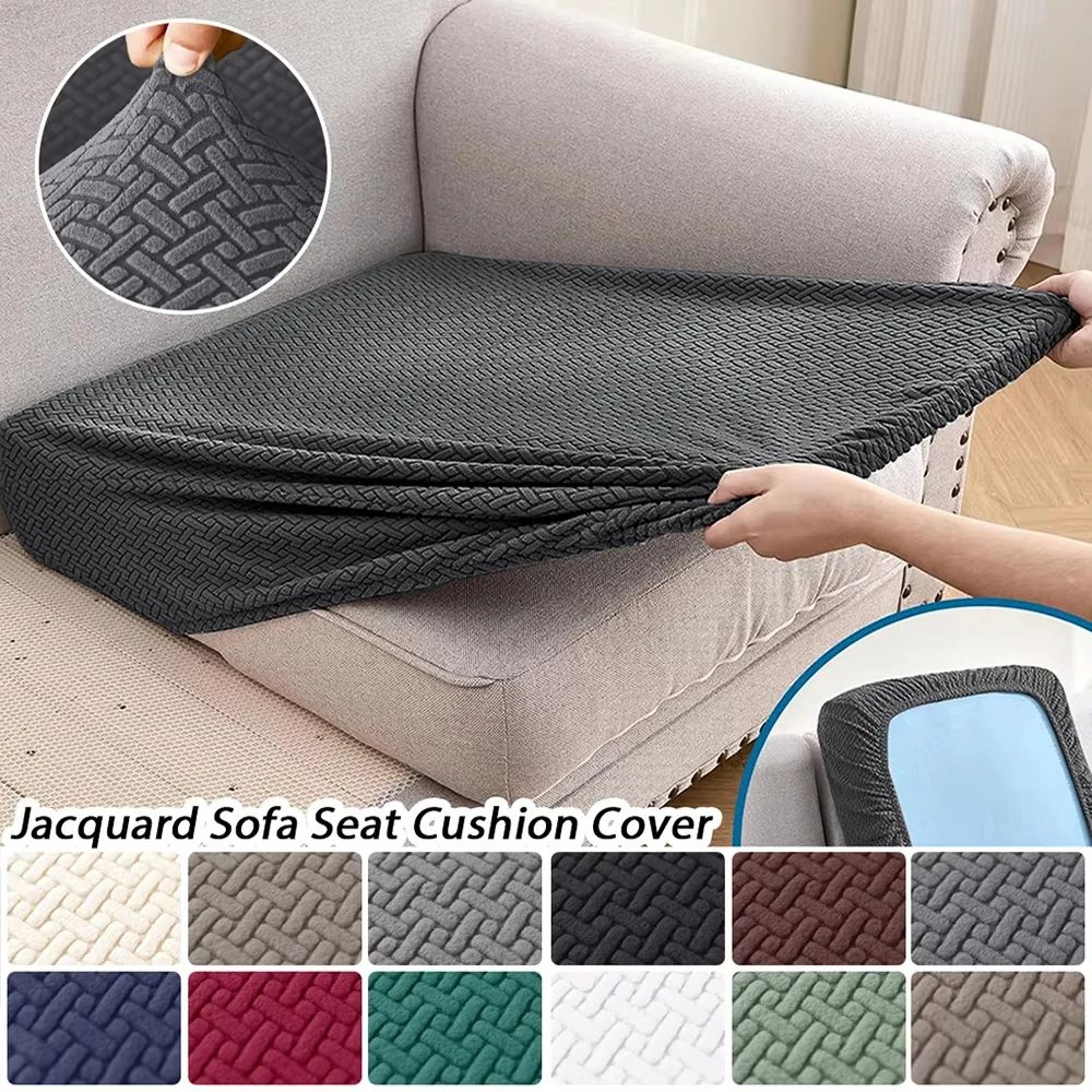 jacquard stretch sofa seat cover elastic cushion protector