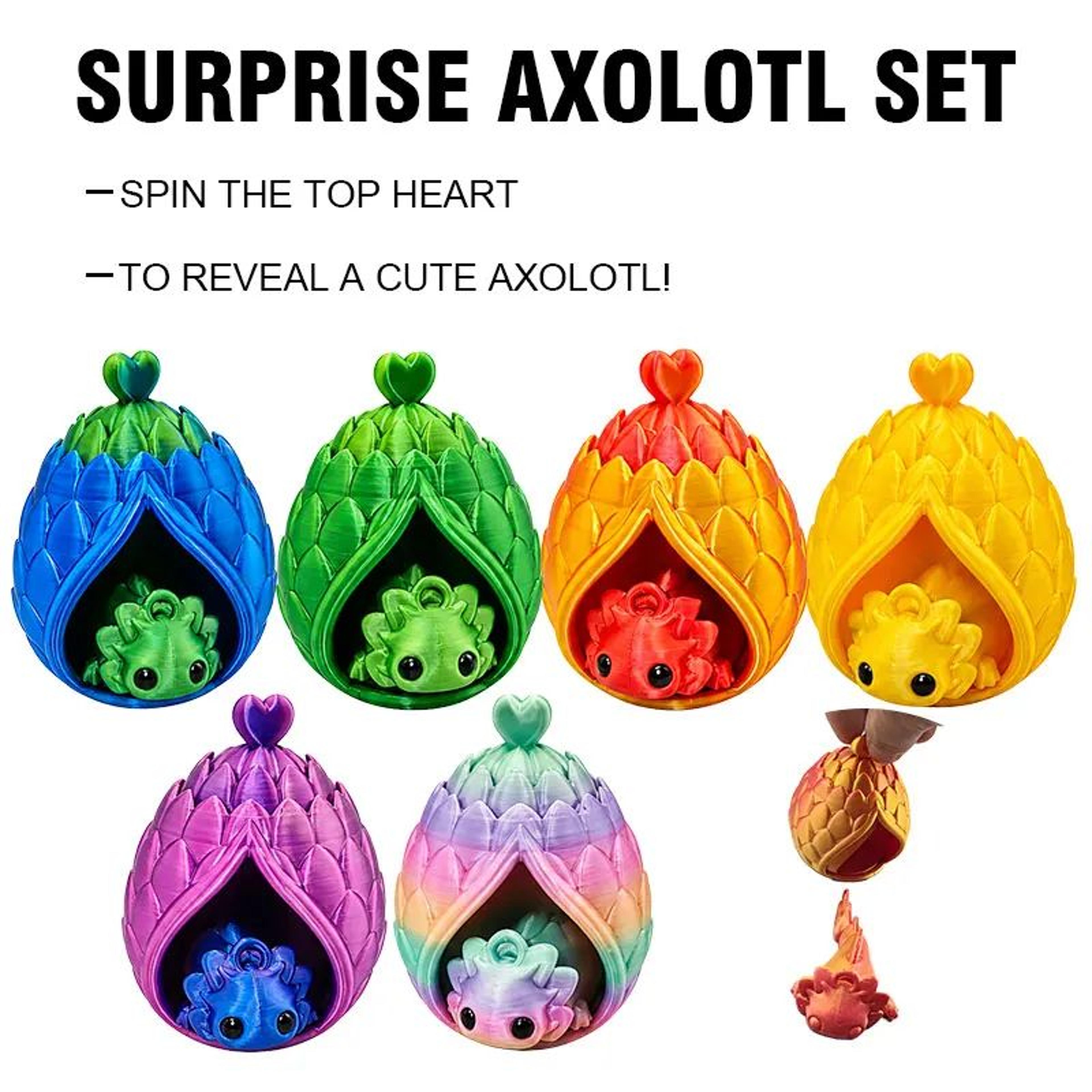 3d printed mini dragon egg surprise figure fantasy collectible desk decor
