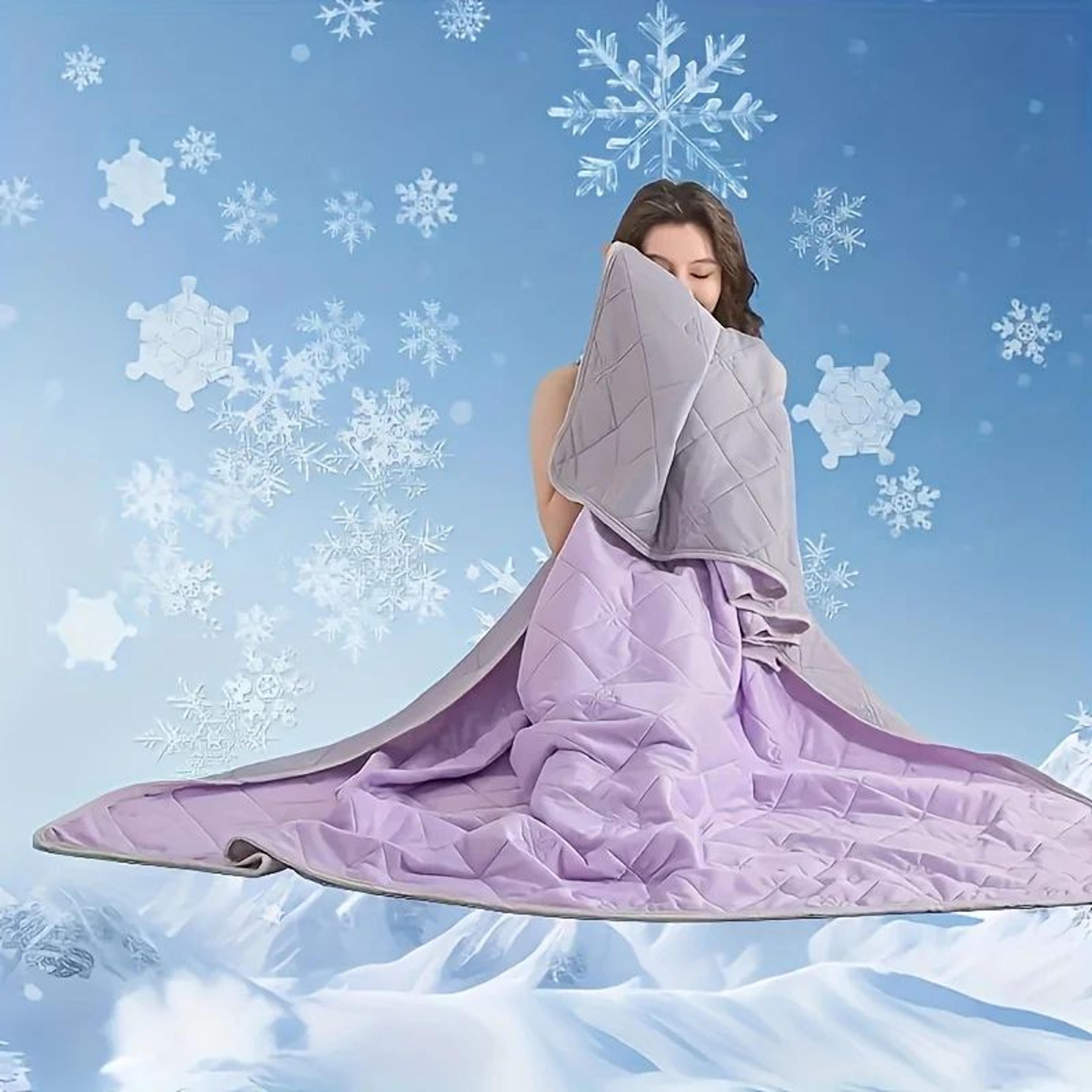 ice silk cooling blanket lightweight breathable summer bed quilt