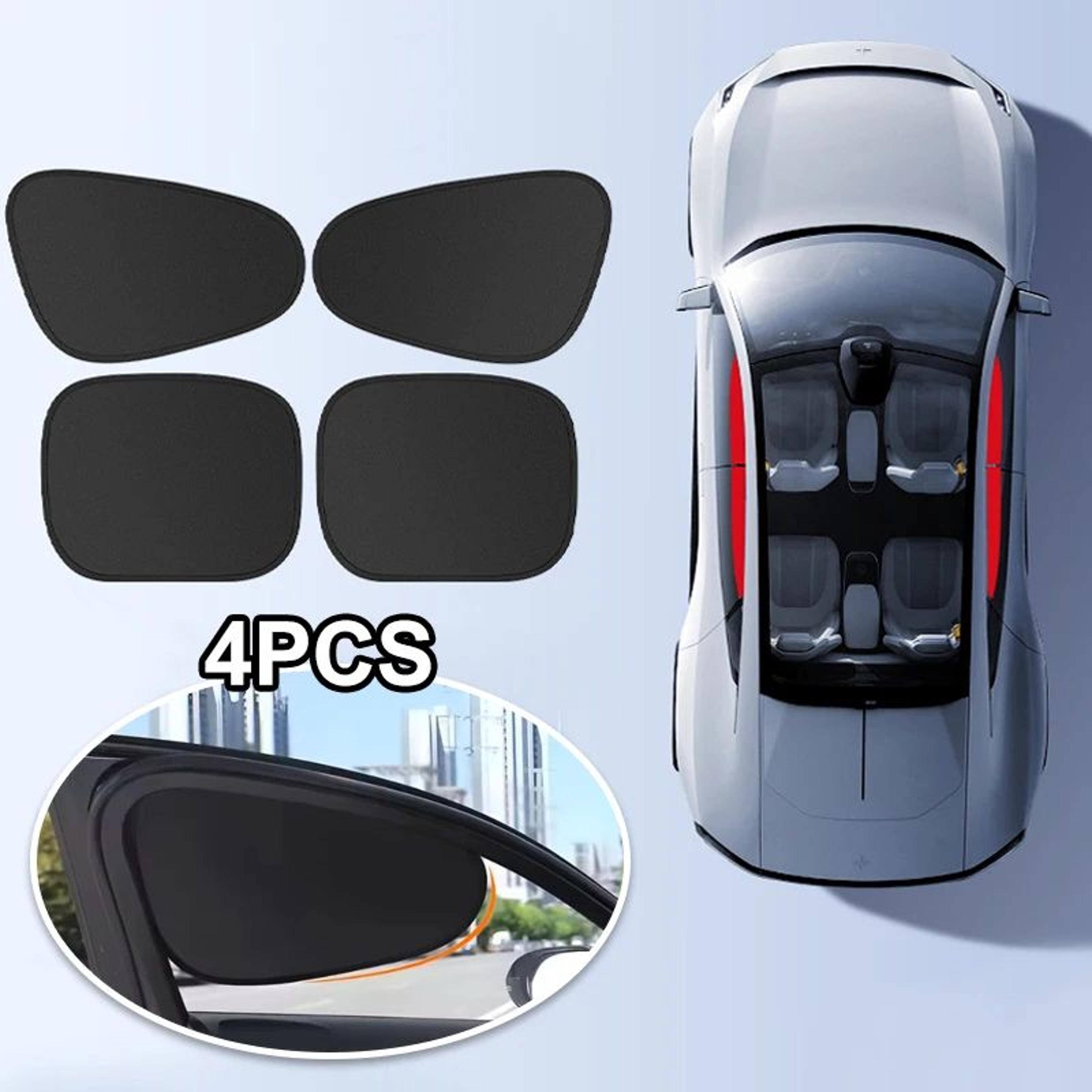 4pcs electrostatic car side window sun shades with 99.9% uv protection