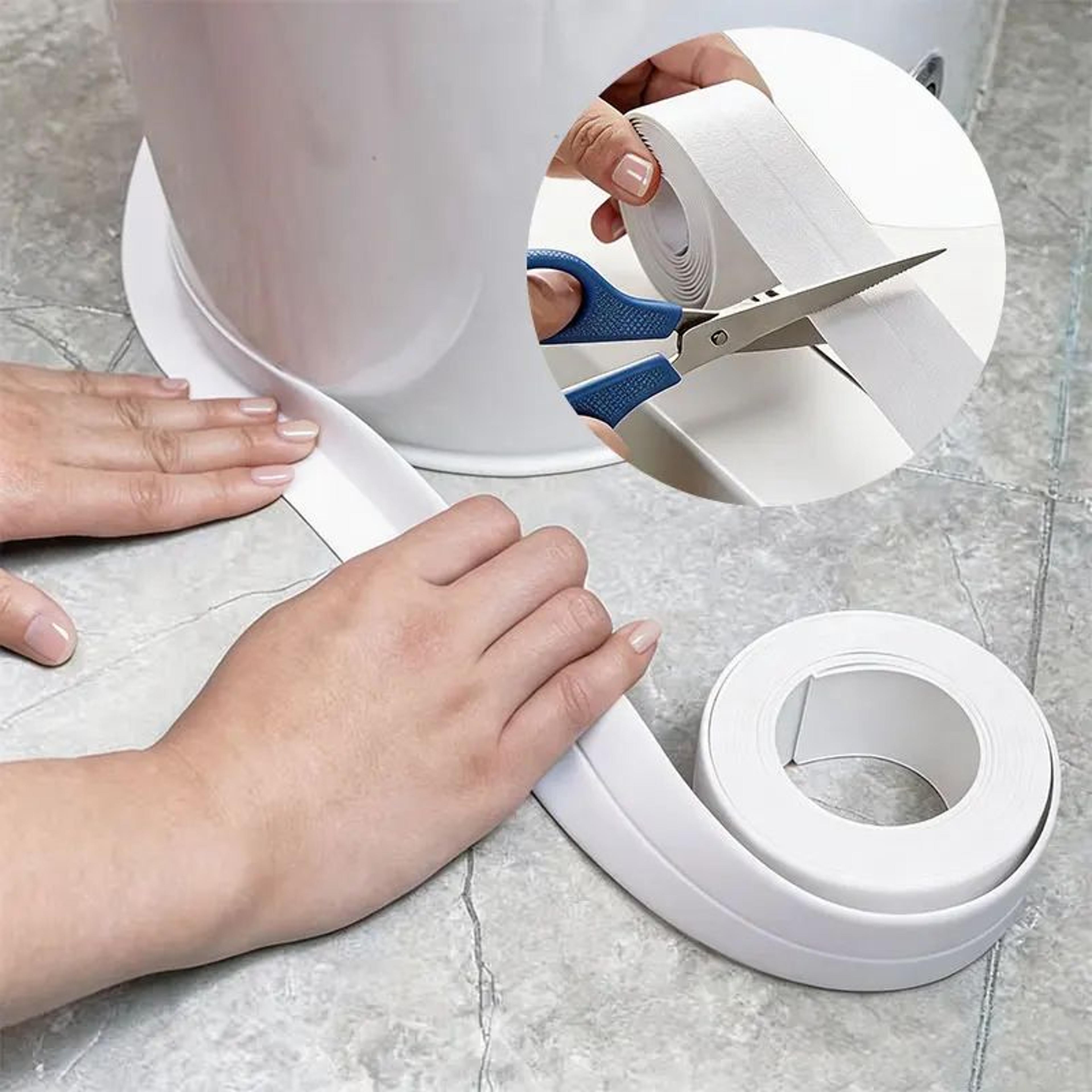 3.2m waterproof self-adhesive pvc caulk tape for kitchen sink and bathroom