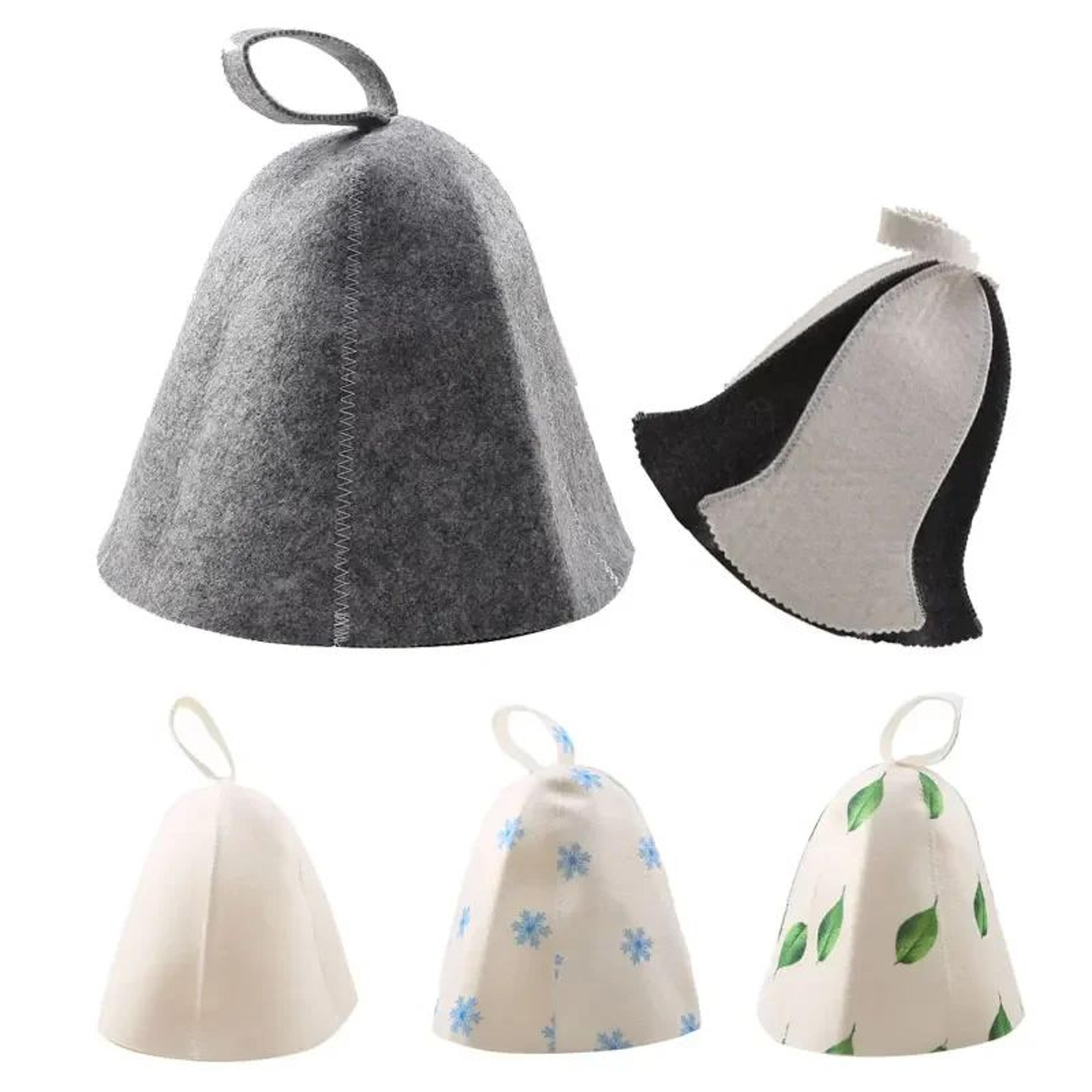 wool sauna hat heat protection cap for men and women