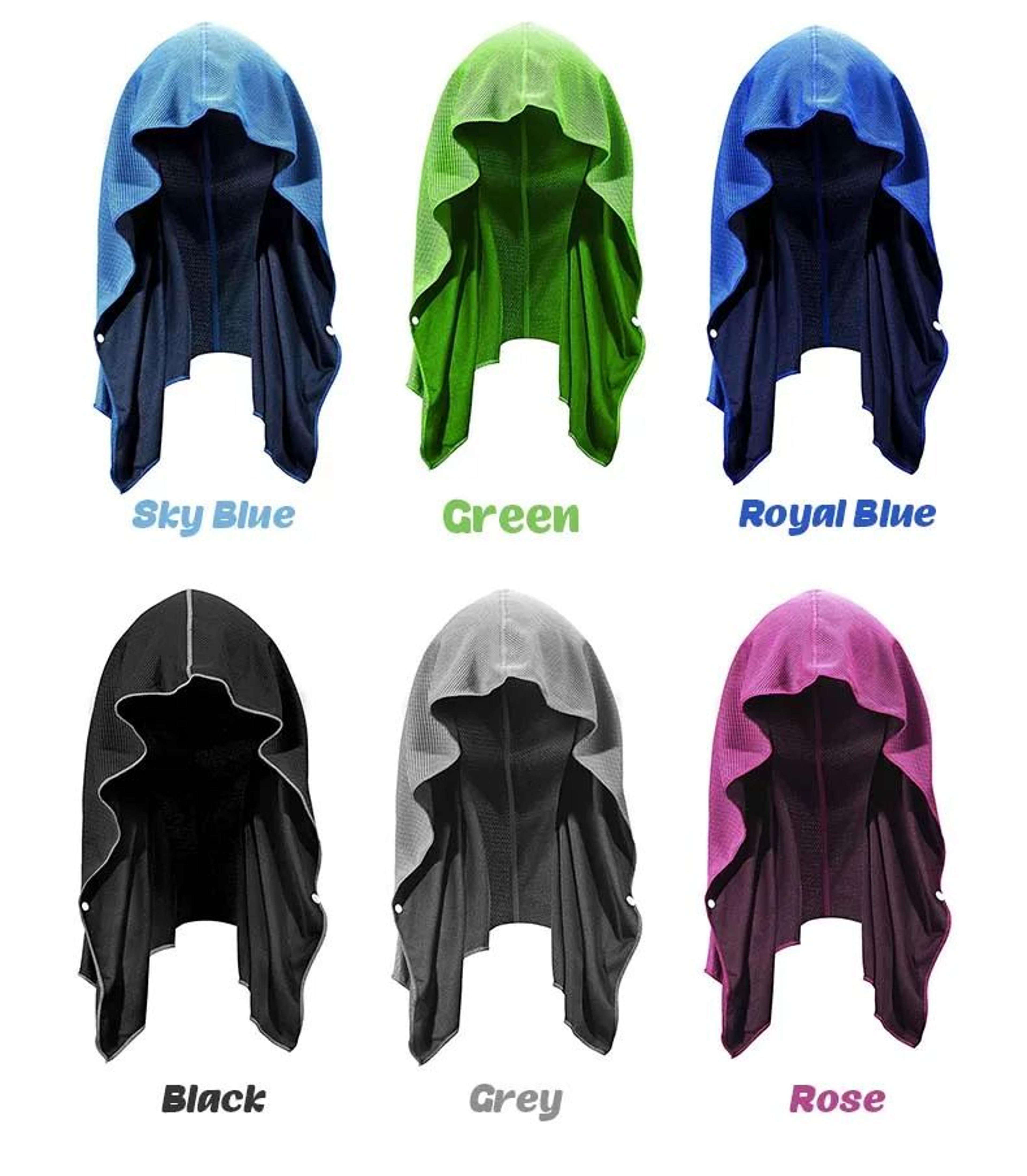 instant cooling hoodie towel for sports, gym and outdoor activities