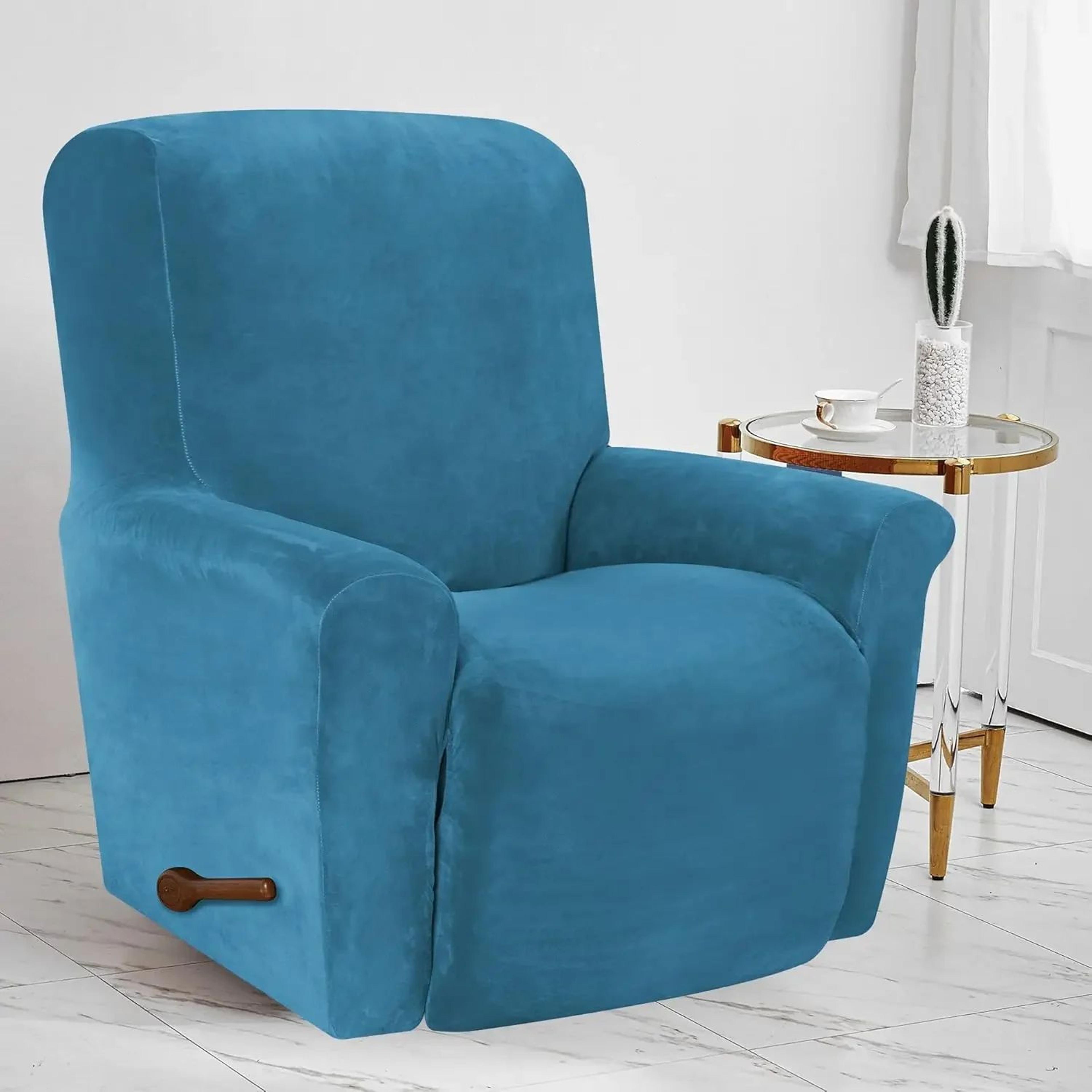 battilo waterproof stretch recliner chair cover with pocket plaid furniture protector