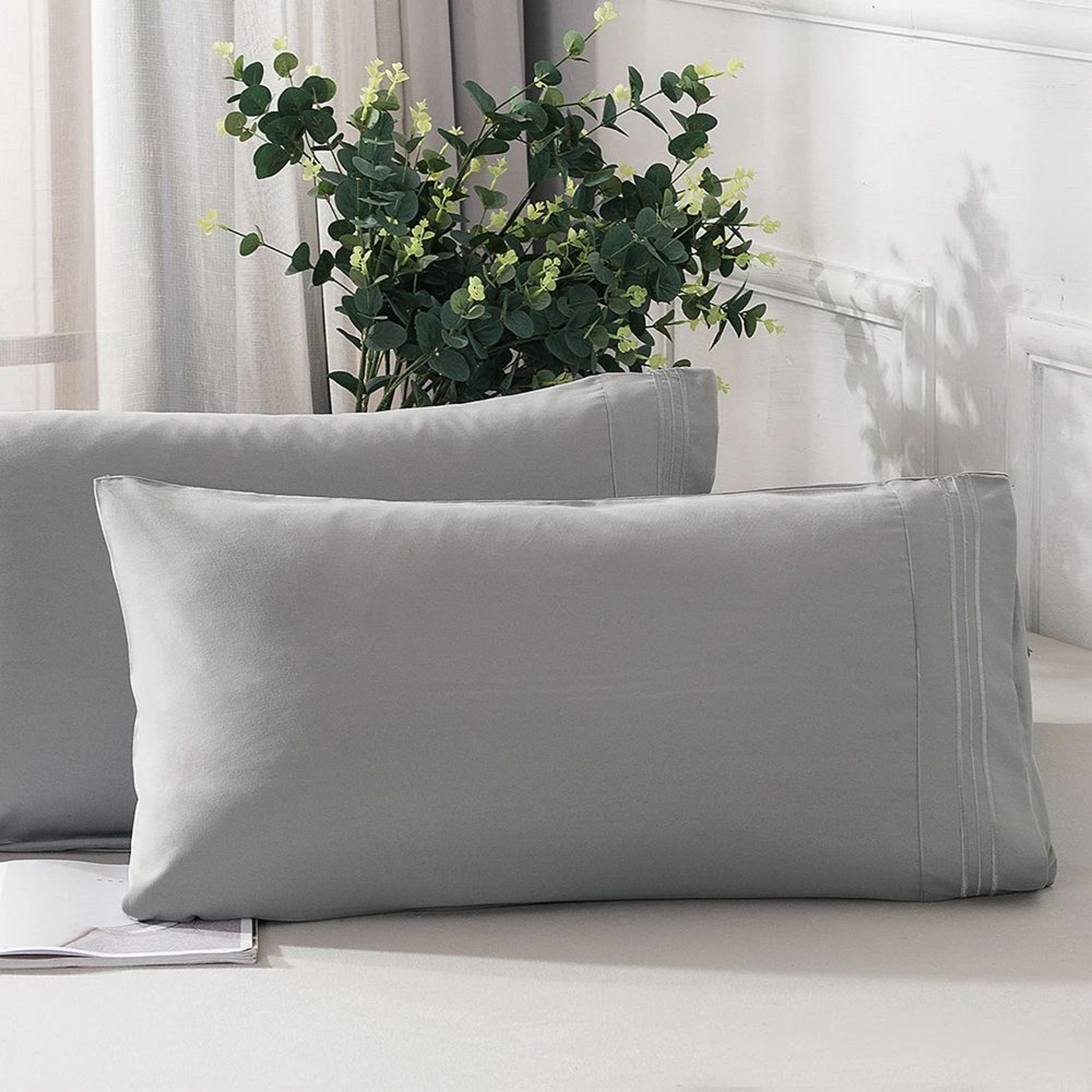 soft breathable envelope pillowcase set 2pcs for queen and king beds