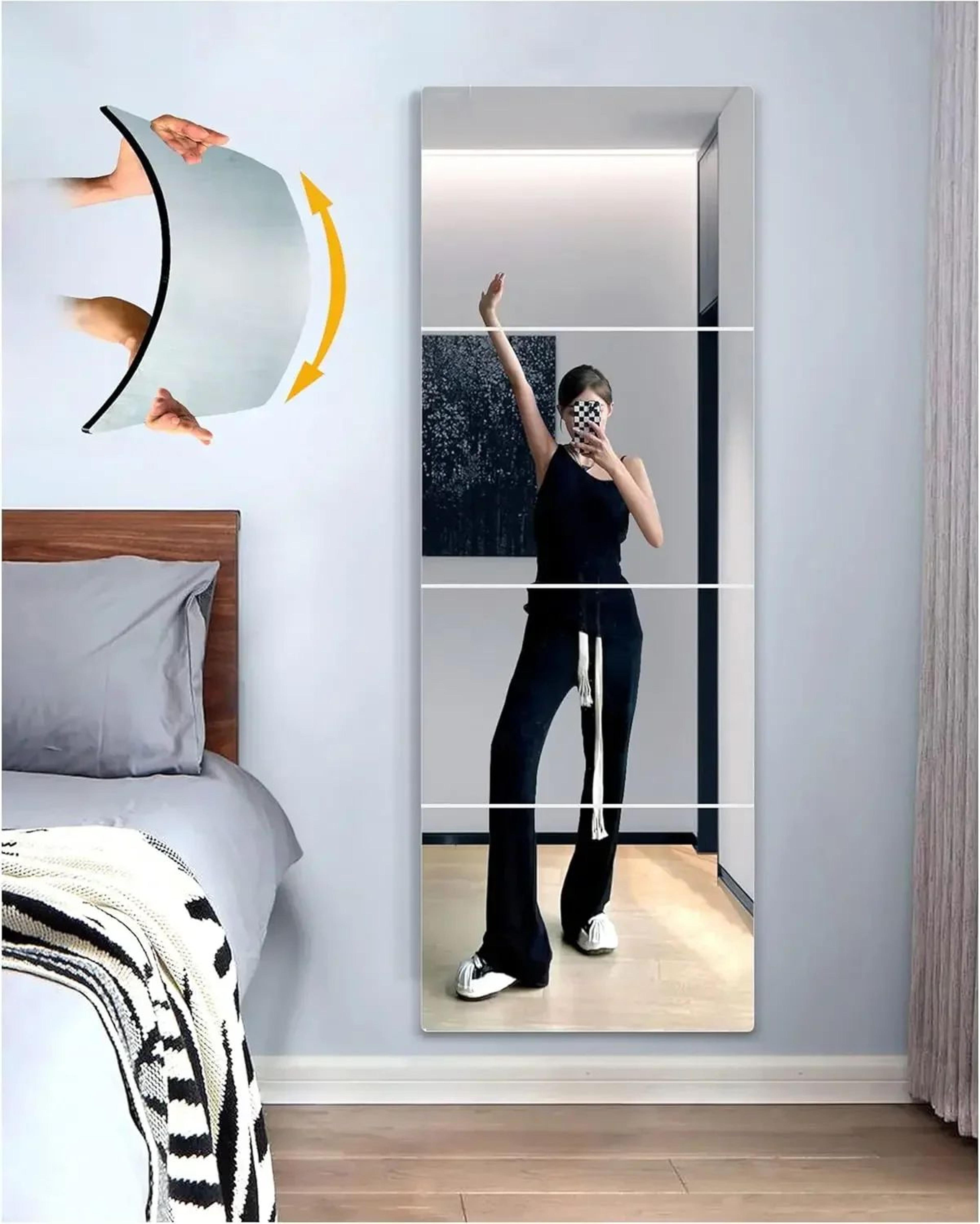 shatterproof soft acrylic full length wall mirror frameless full body mirror