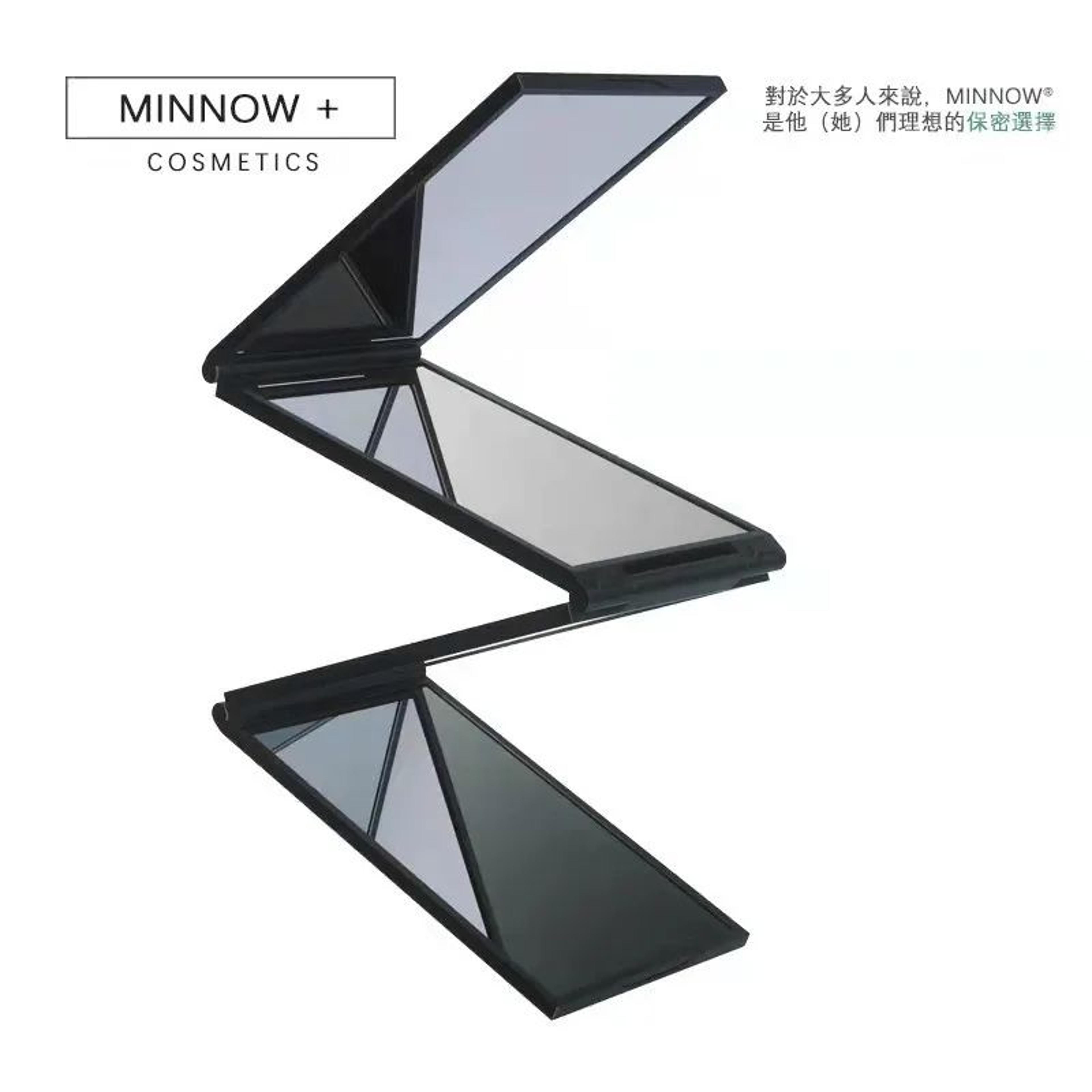 adjustable 3 way self haircut mirror with retractable hanging hooks