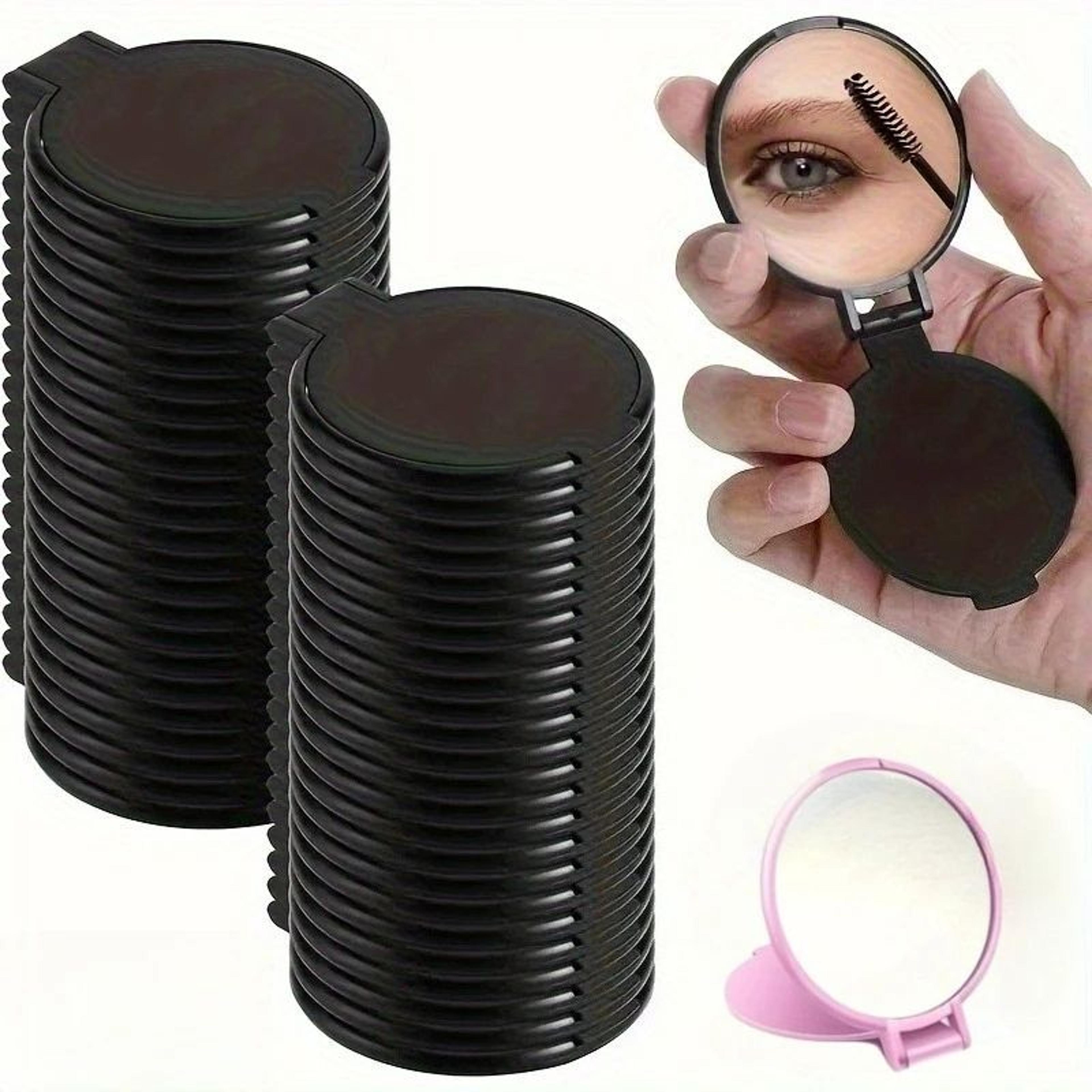 50pcs mini folding pocket makeup mirrors for travel and everyday touch-ups
