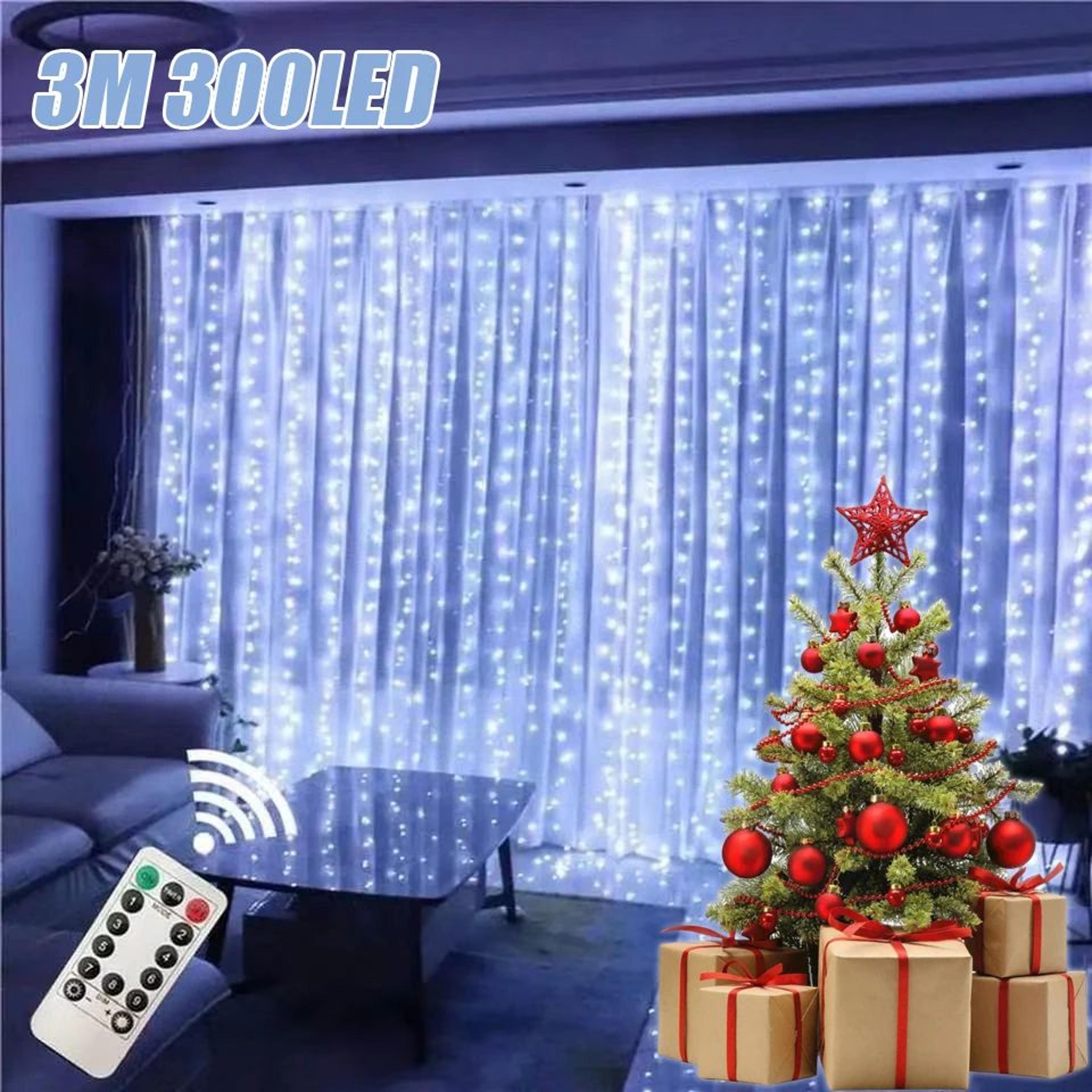 usb led curtain fairy lights with remote 8 modes for bedroom wedding and christmas decor