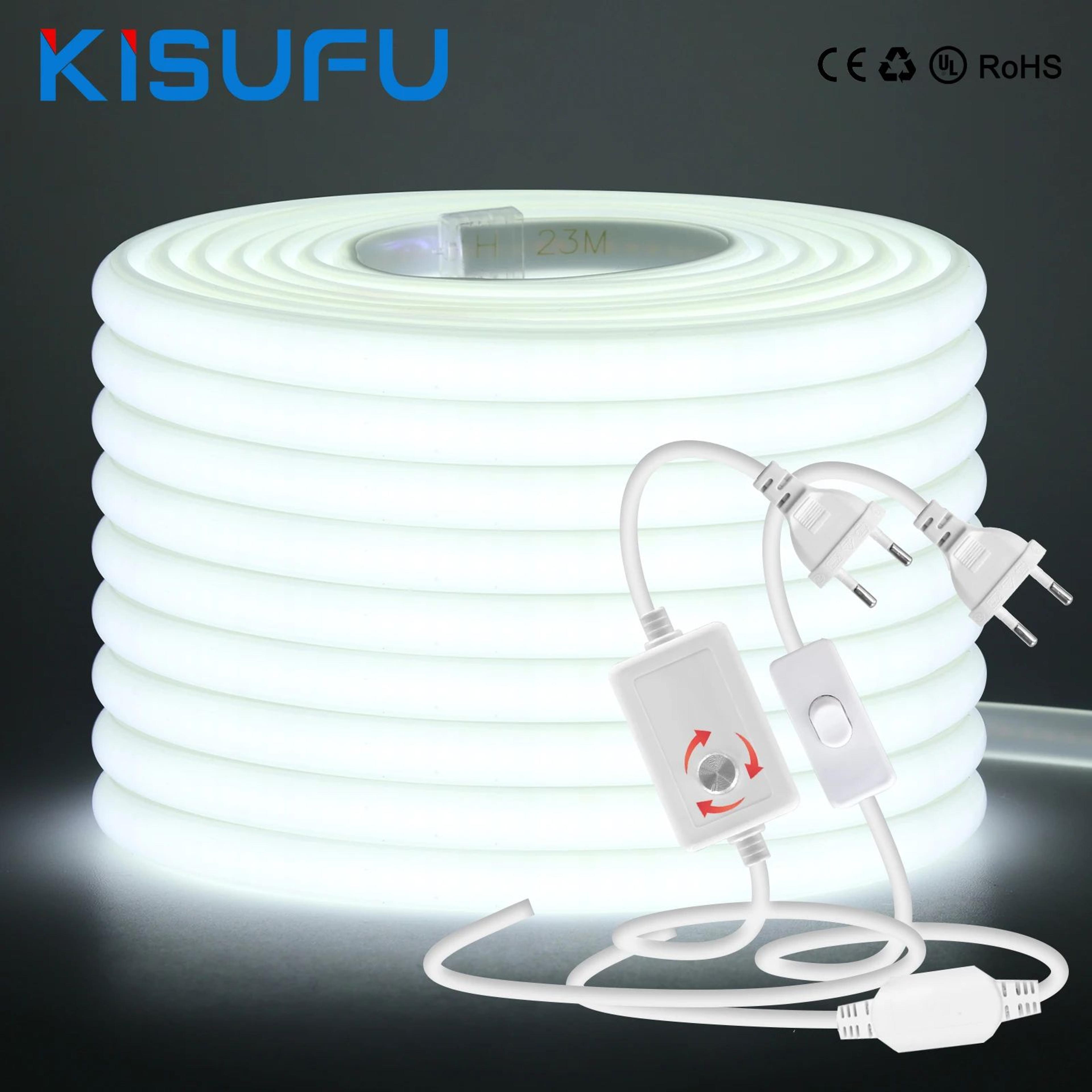 220v cob led strip light 288 leds/m ip65 waterproof dimmable indoor outdoor lighting