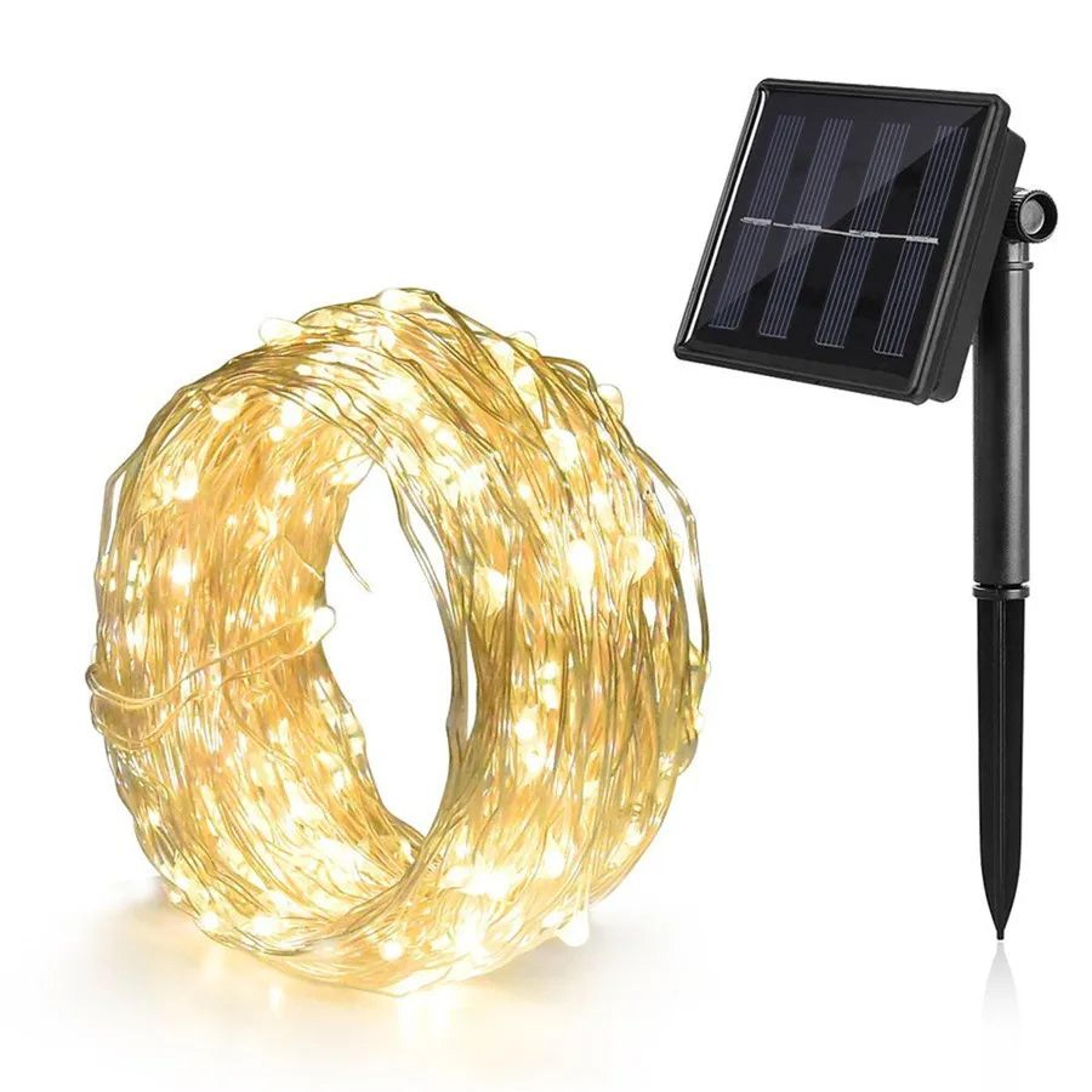 solar fairy string lights outdoor waterproof garden christmas party decor