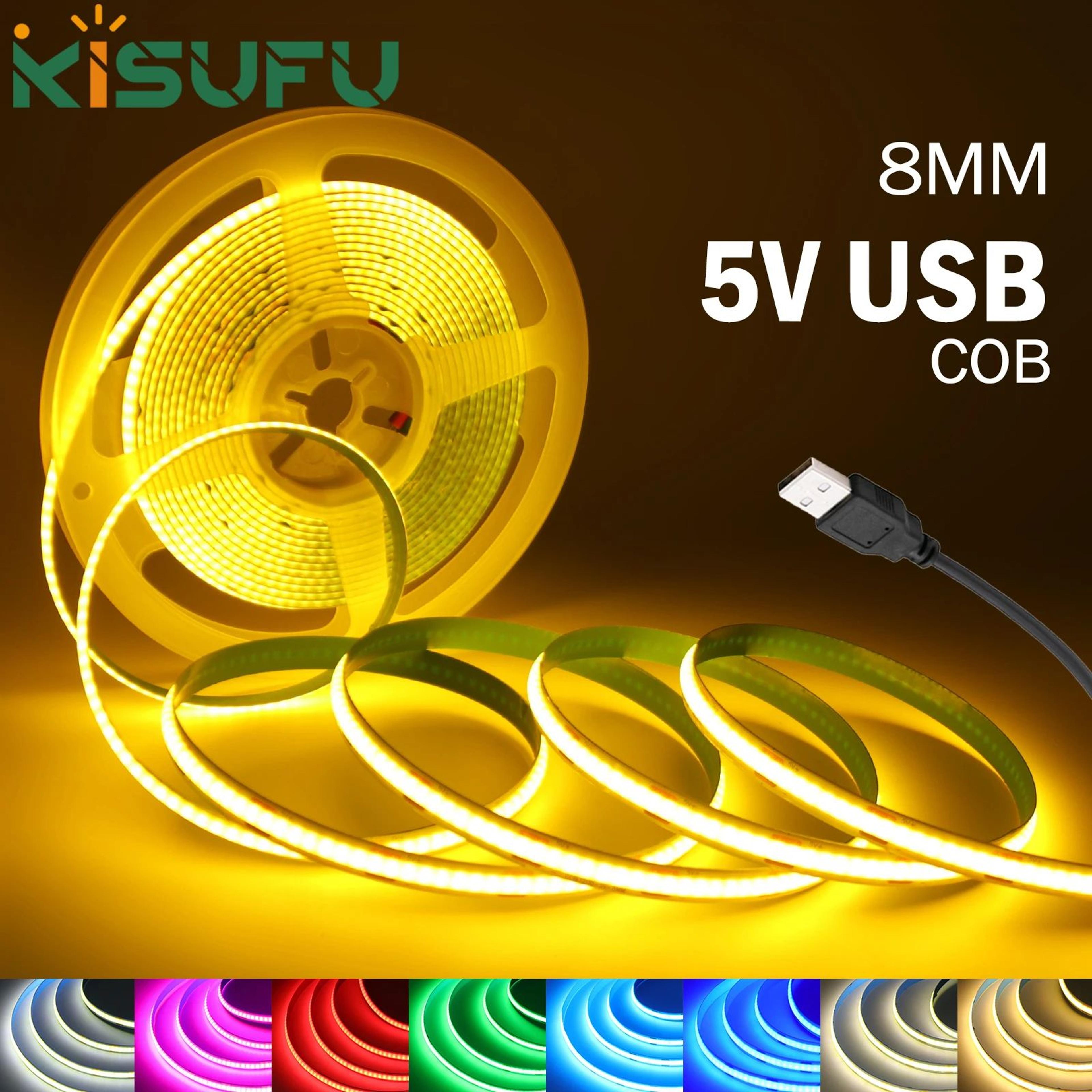 5v usb cob led strip light 320 leds/m flexible tv backlight