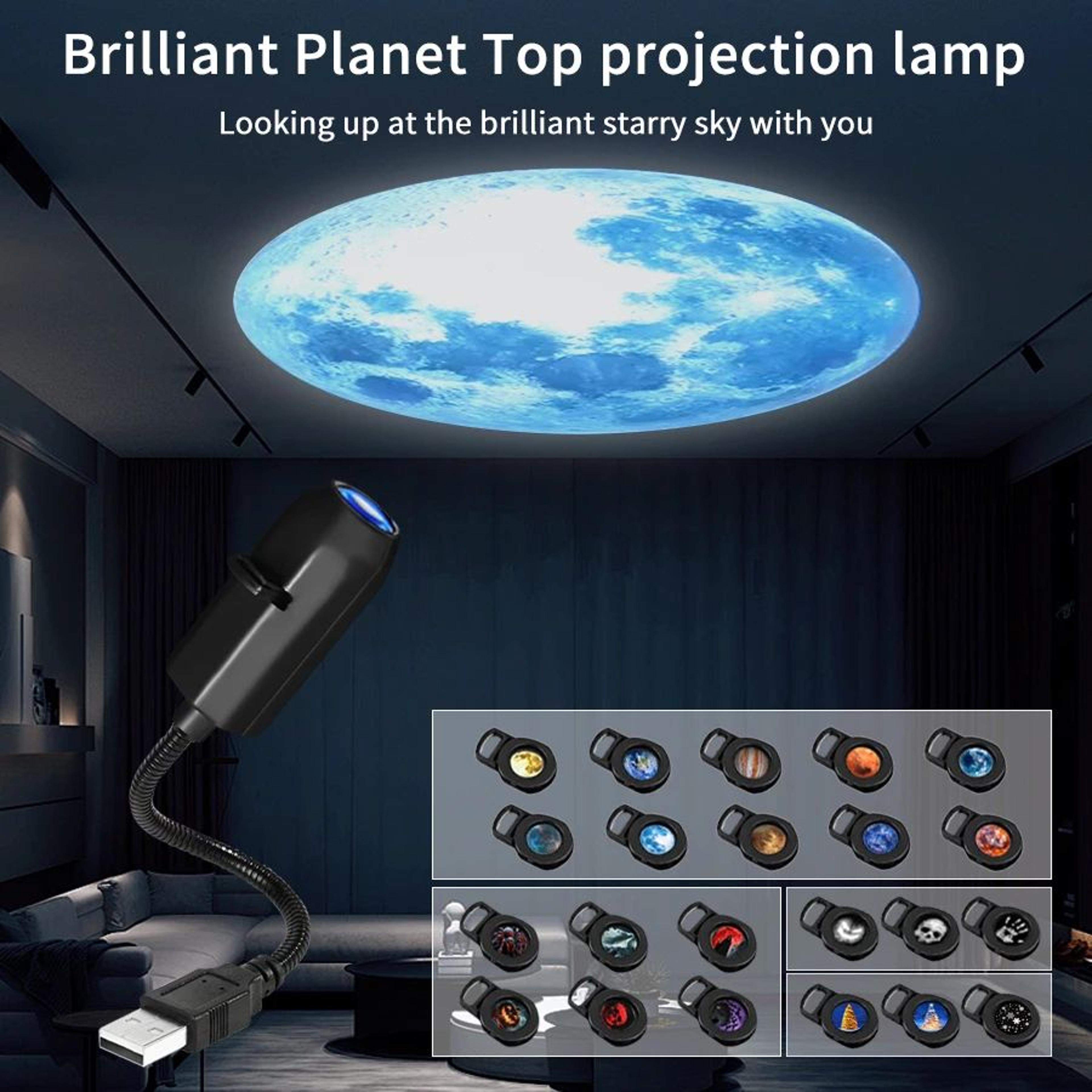 5v usb planet and holiday ceiling projection light