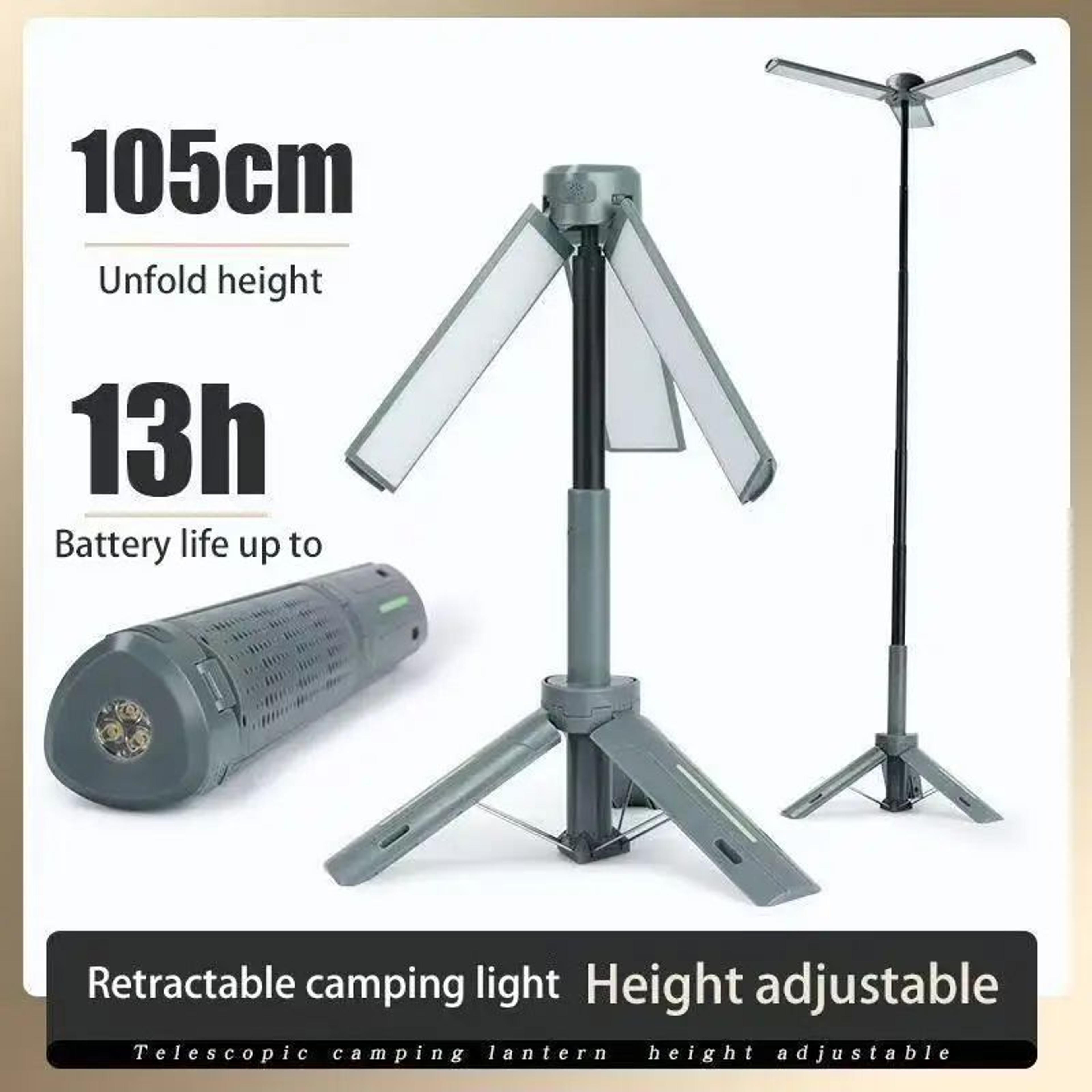 8000mah telescopic rechargeable camping lantern with adjustable led light