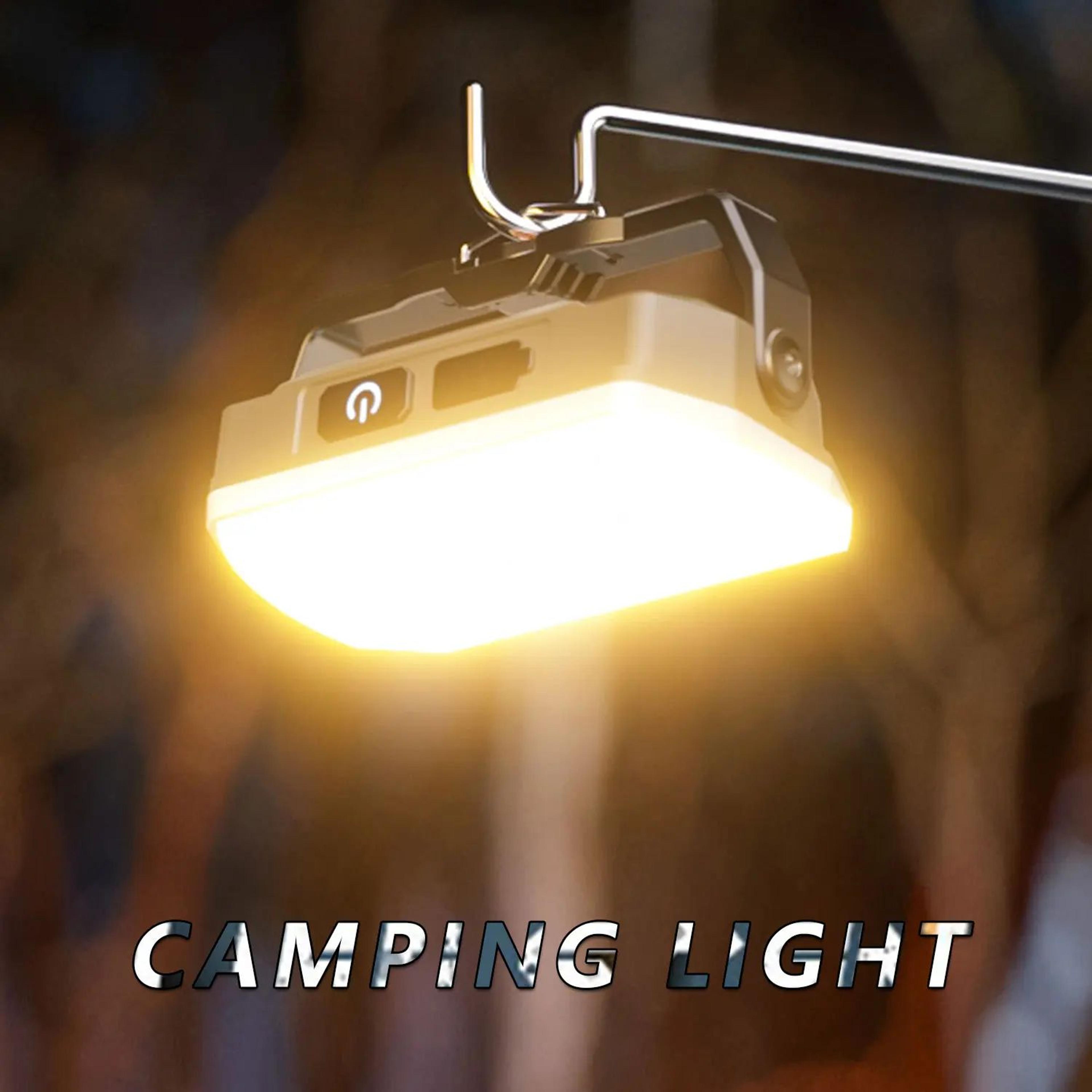 4000mah rechargeable camping lantern with magnetic led work light