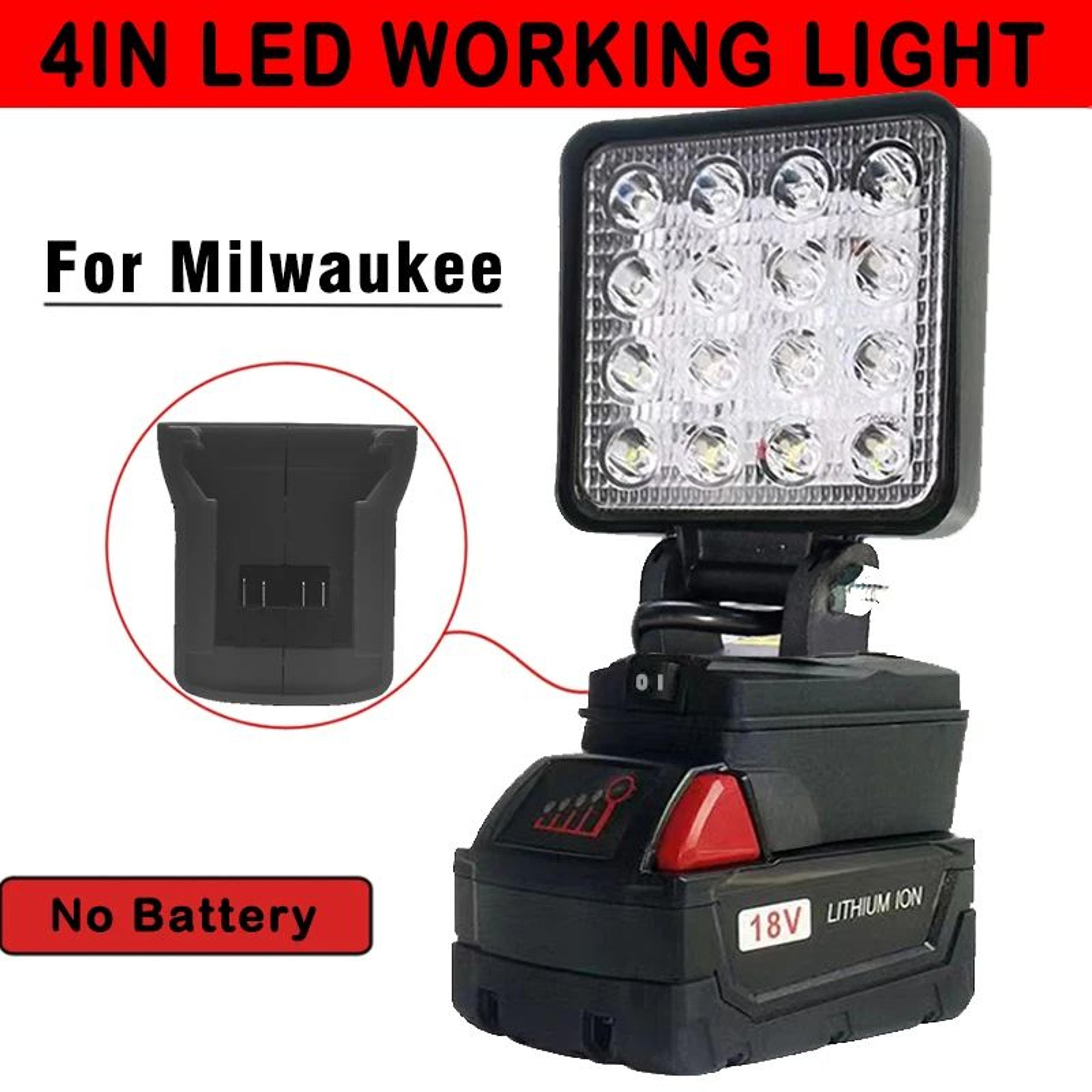 4 inch cordless led spotlight for milwaukee m18 battery outdoor work light
