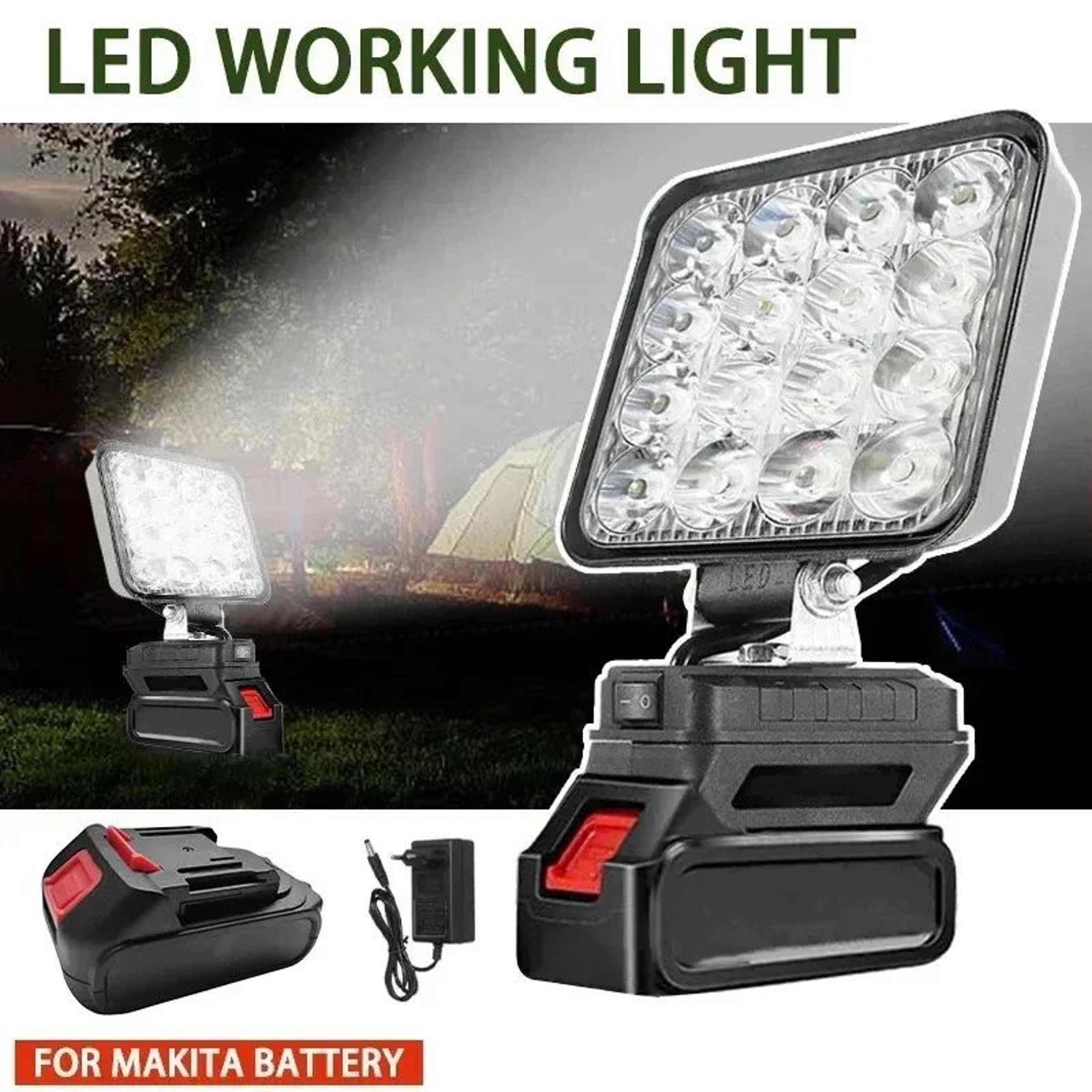 4 inch cordless led work light for makita 18v battery portable spotlight