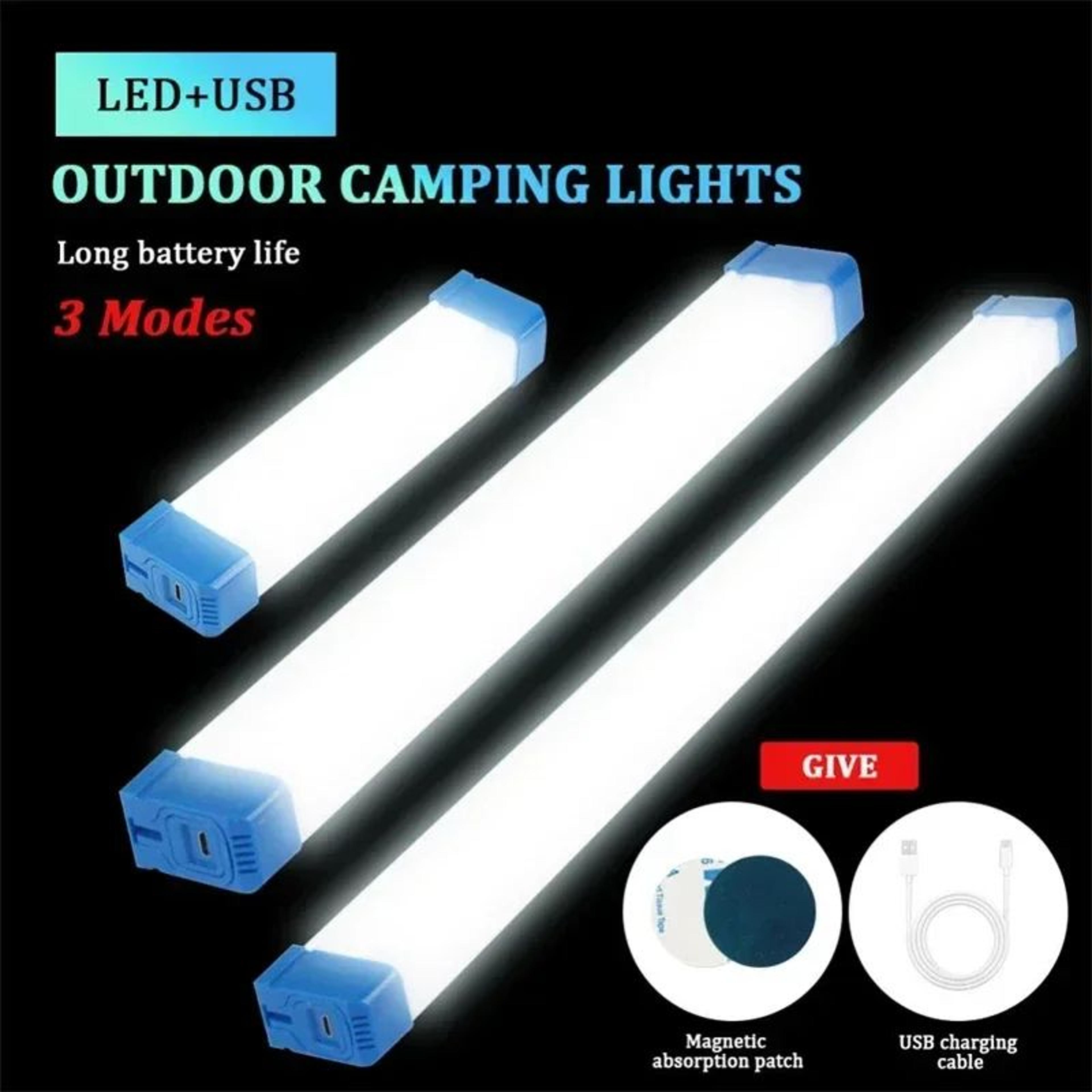 usb rechargeable magnetic led tube camping and emergency light