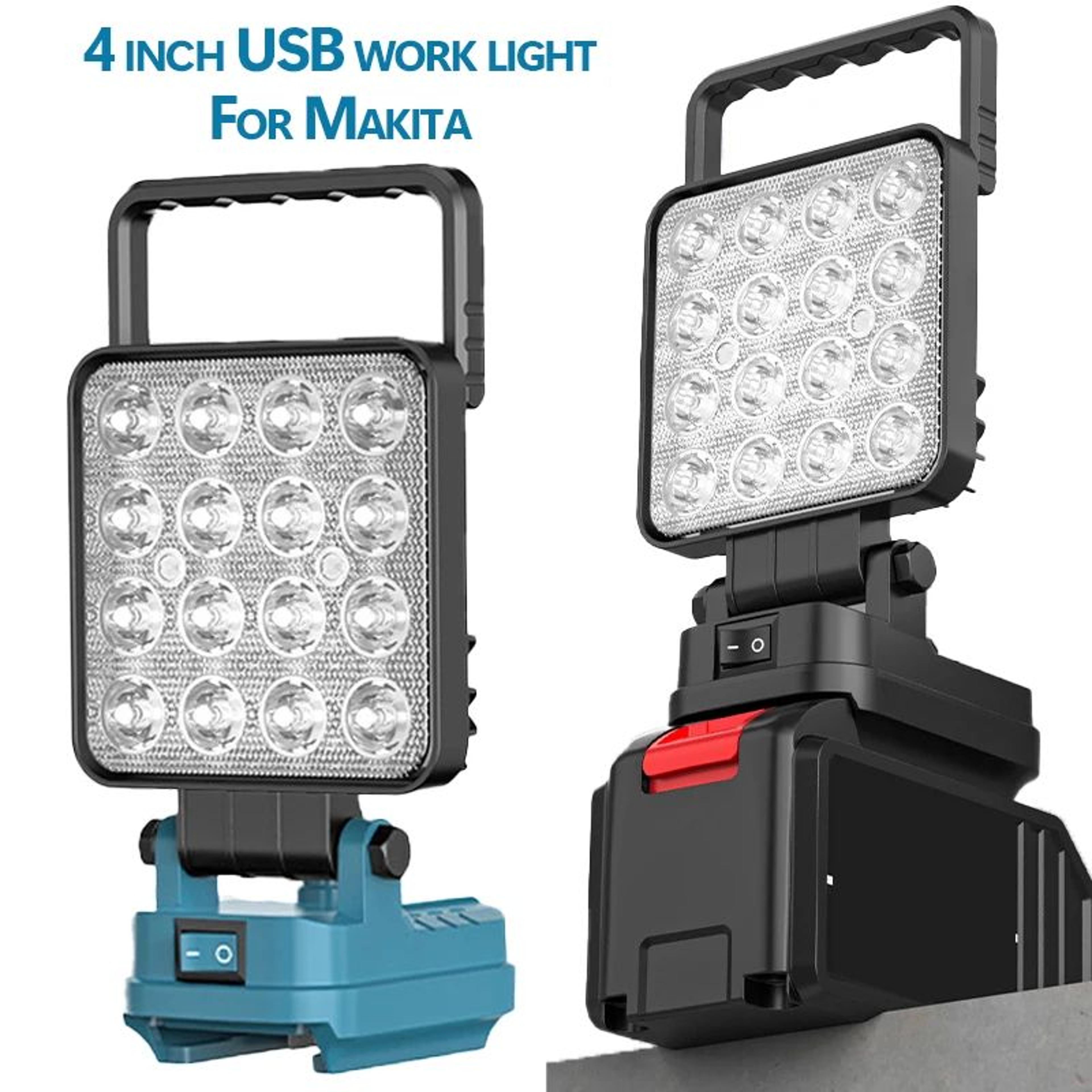 4 inch cordless led work light for makita 14.4v-18v battery