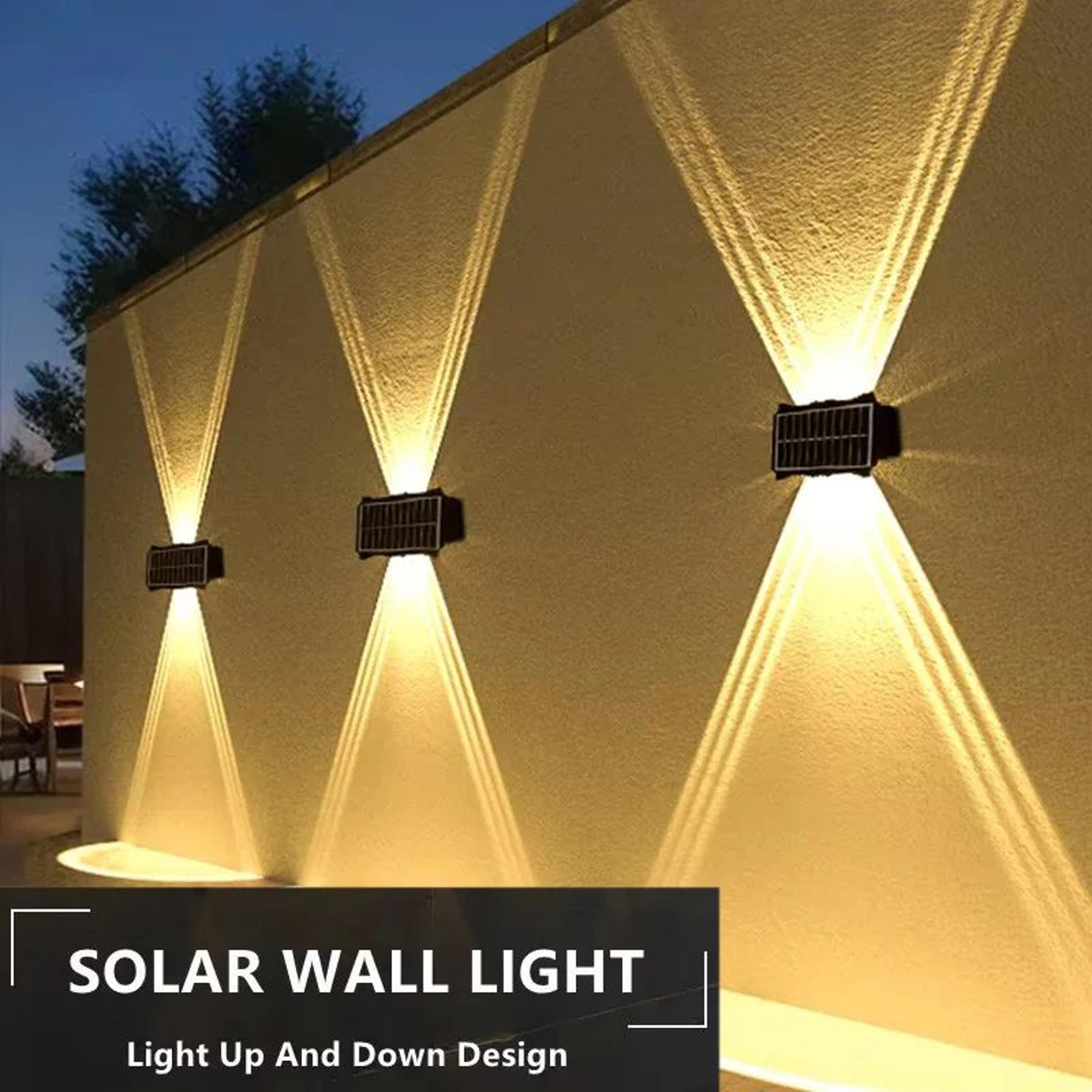solar wall lamp outdoor waterproof up and down led garden light