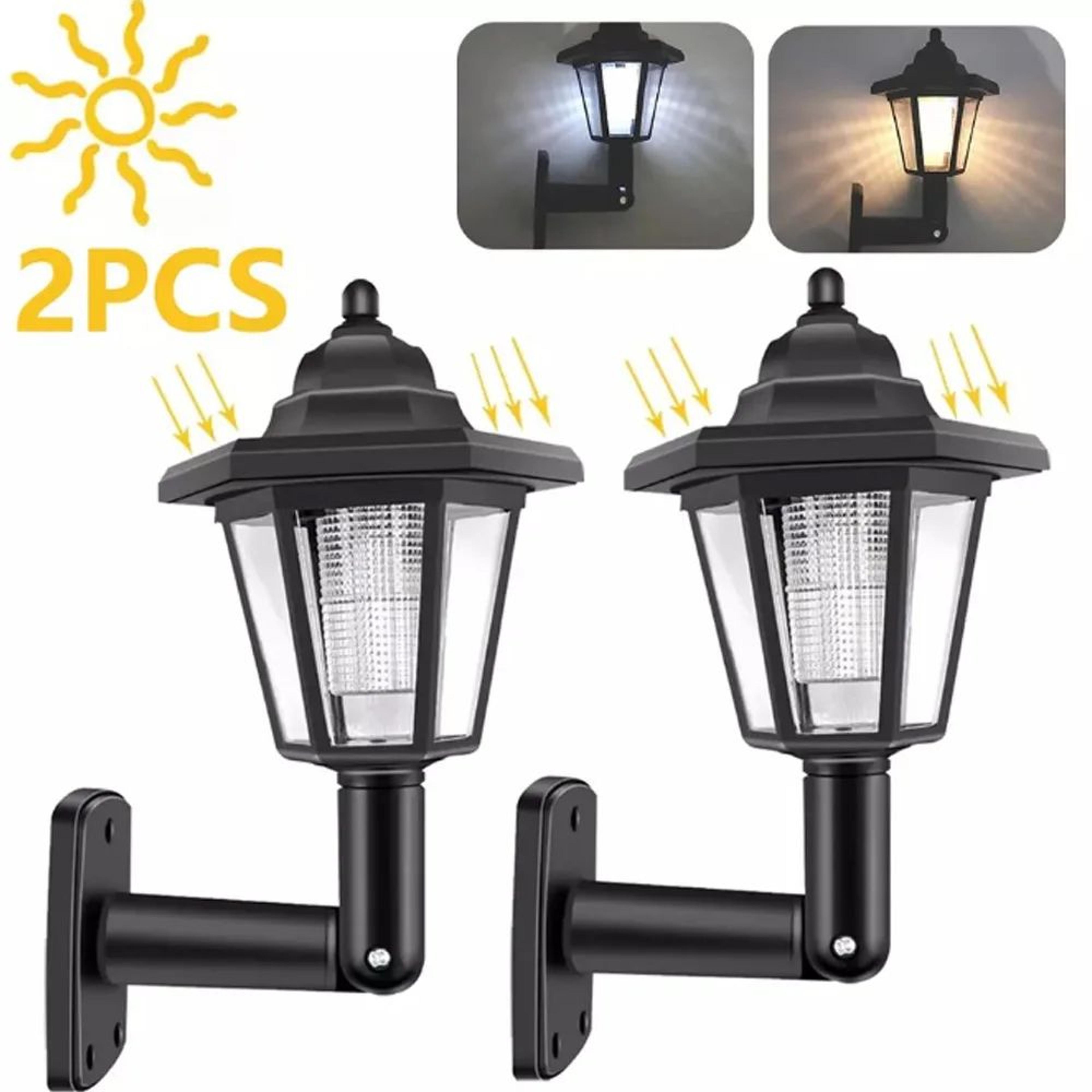 solar led outdoor wall light - waterproof garden and exterior lighting
