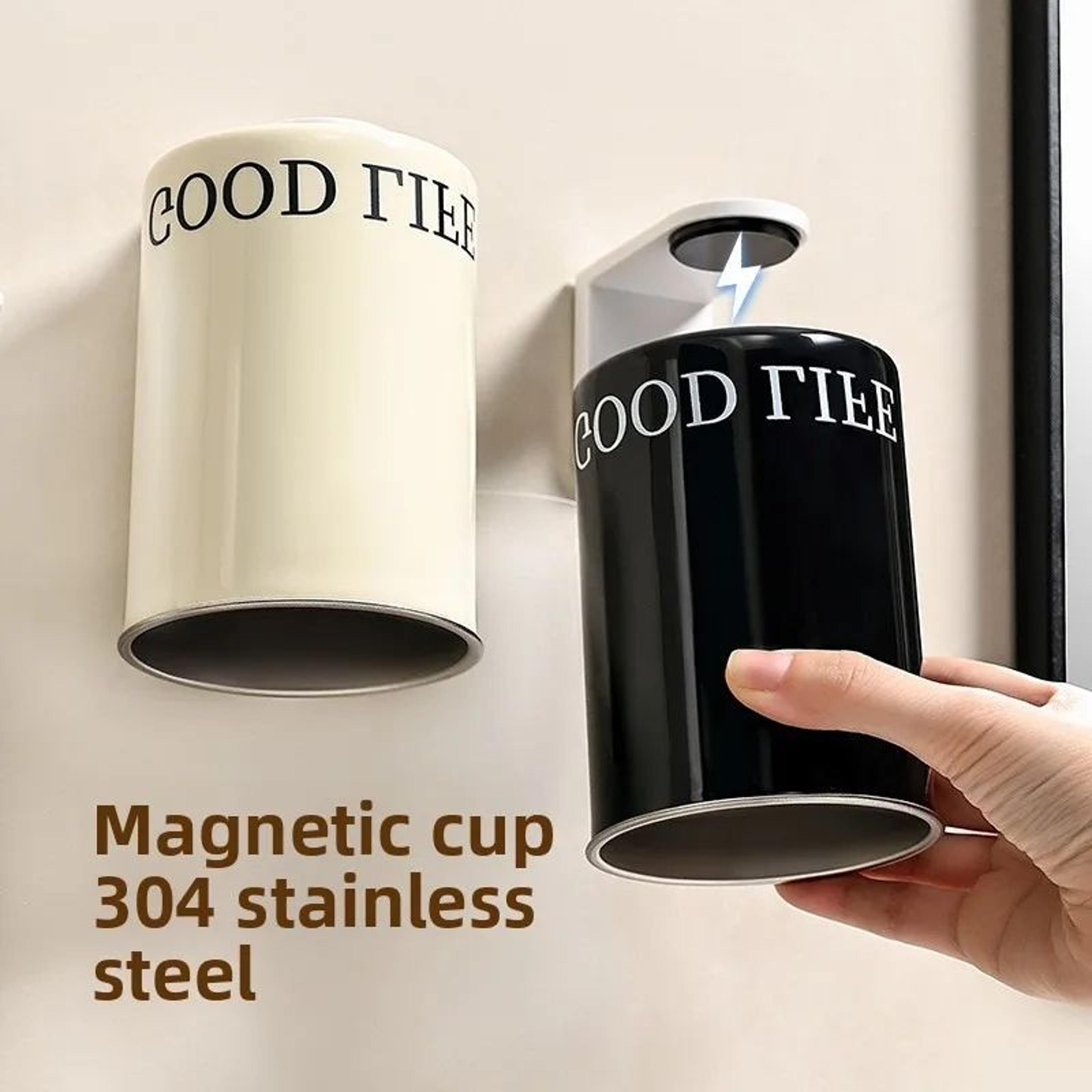 magnetic 304 stainless steel mouthwash cup wall mounted no drill bathroom cup